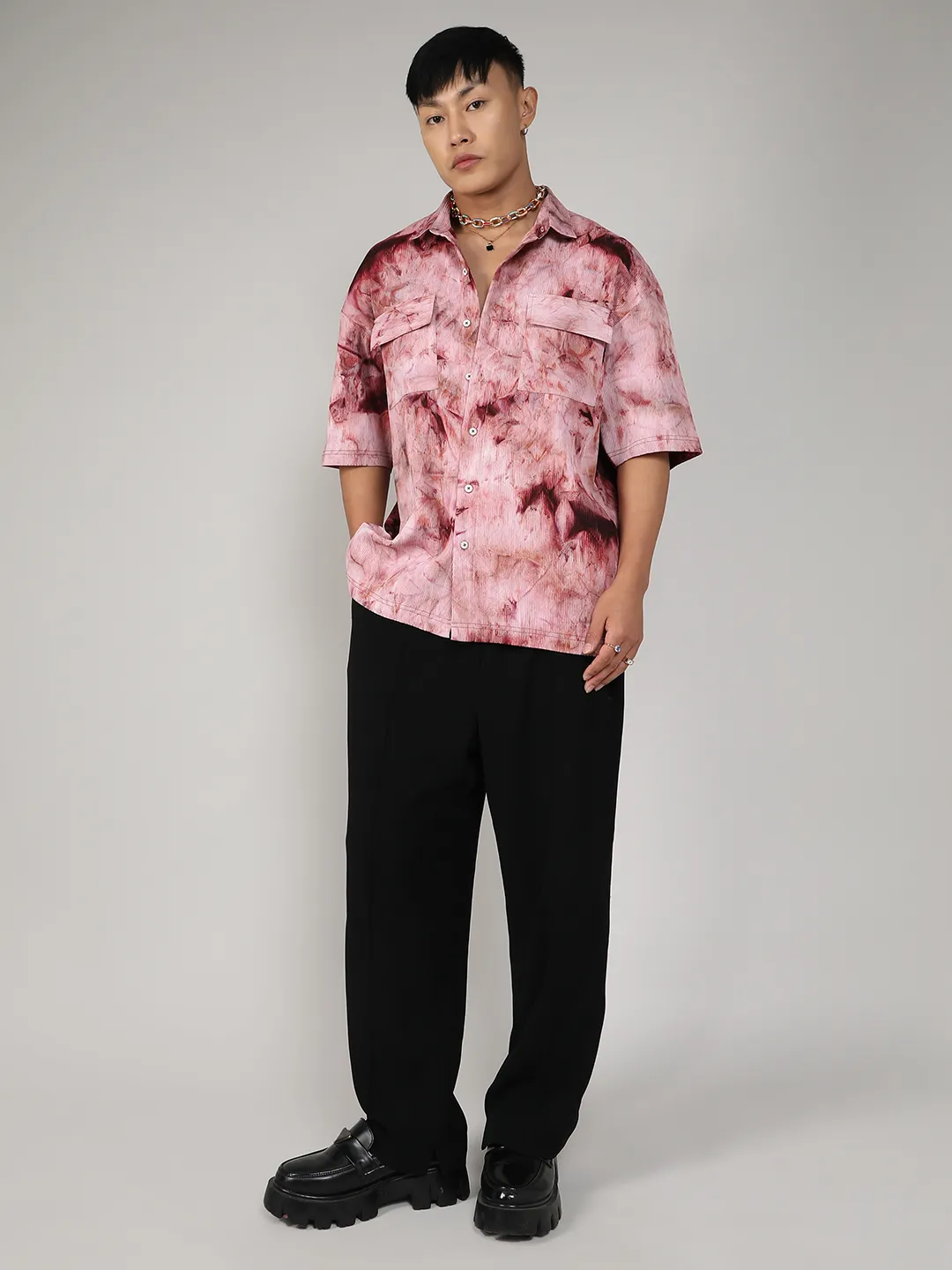 Tie-Dye Utility Oversized Shirt - Image 5