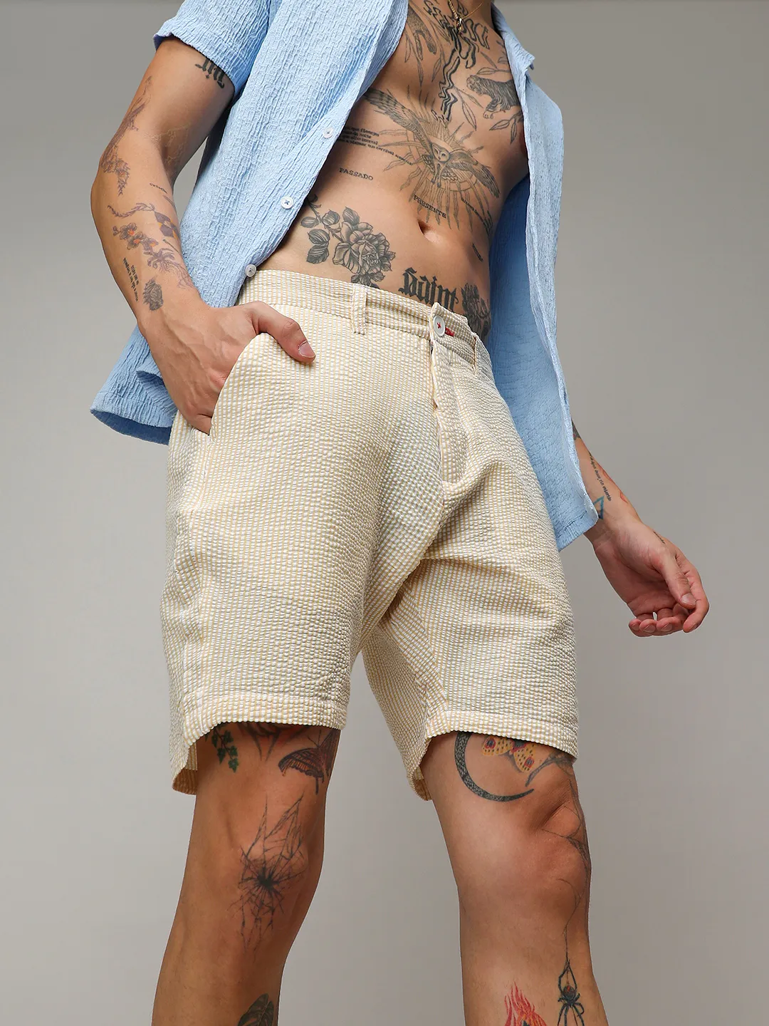 Seersucker Stripe Shorts