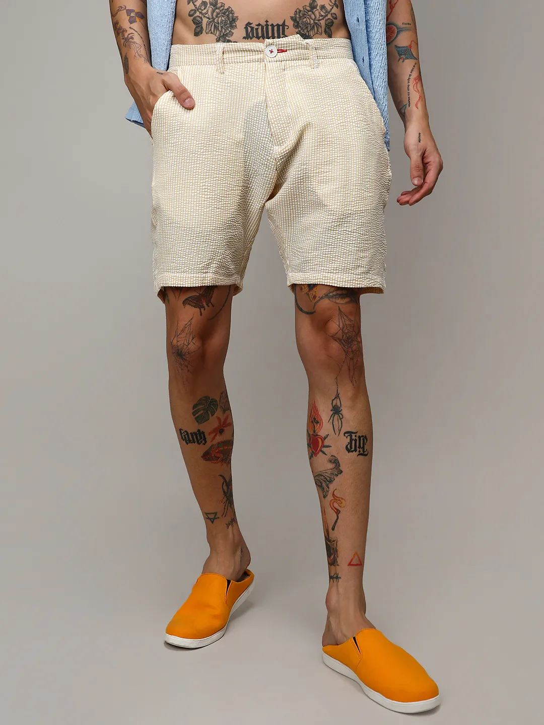 Seersucker Stripe Shorts - Image 2