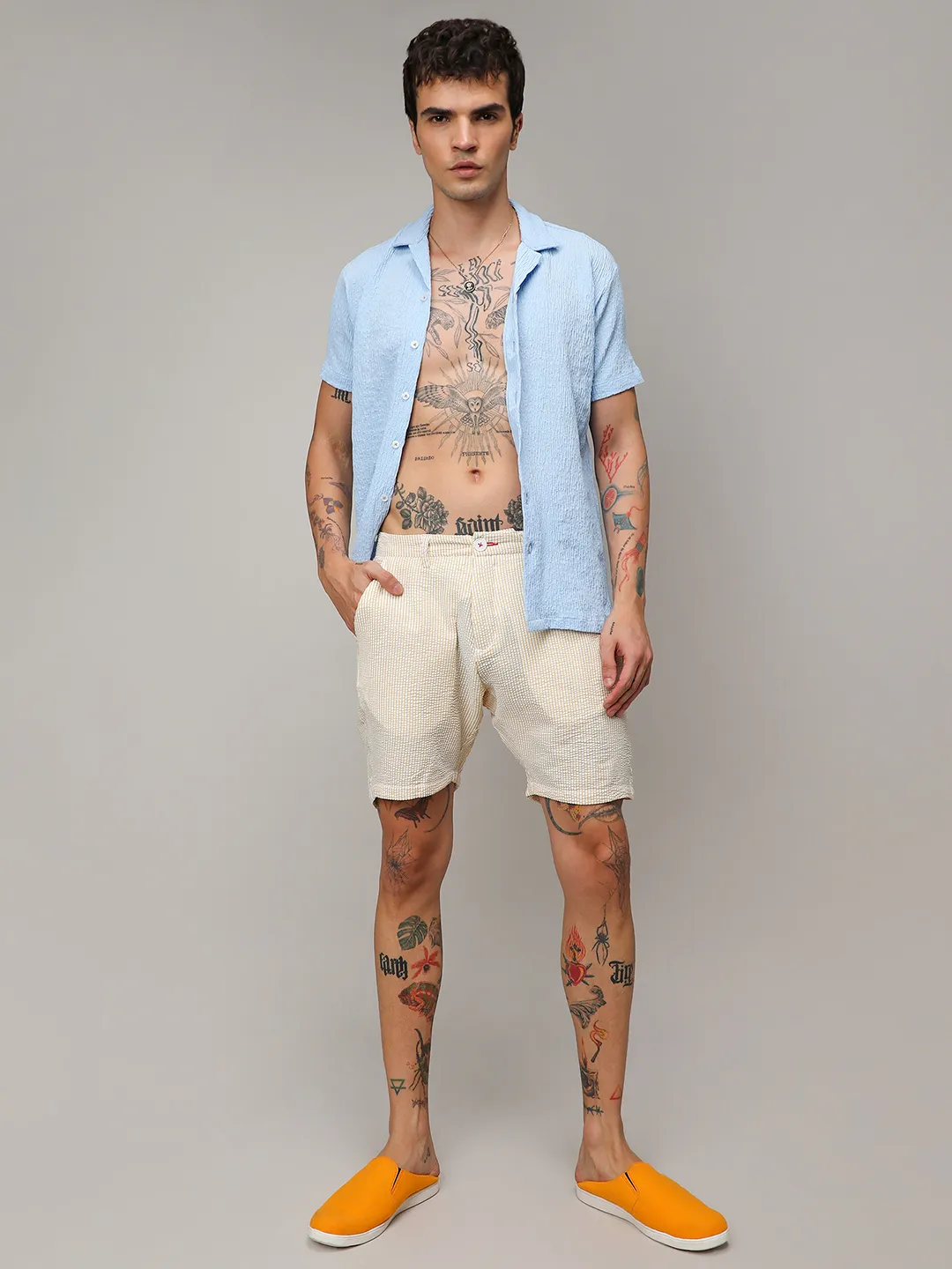 Seersucker Stripe Shorts - Image 5