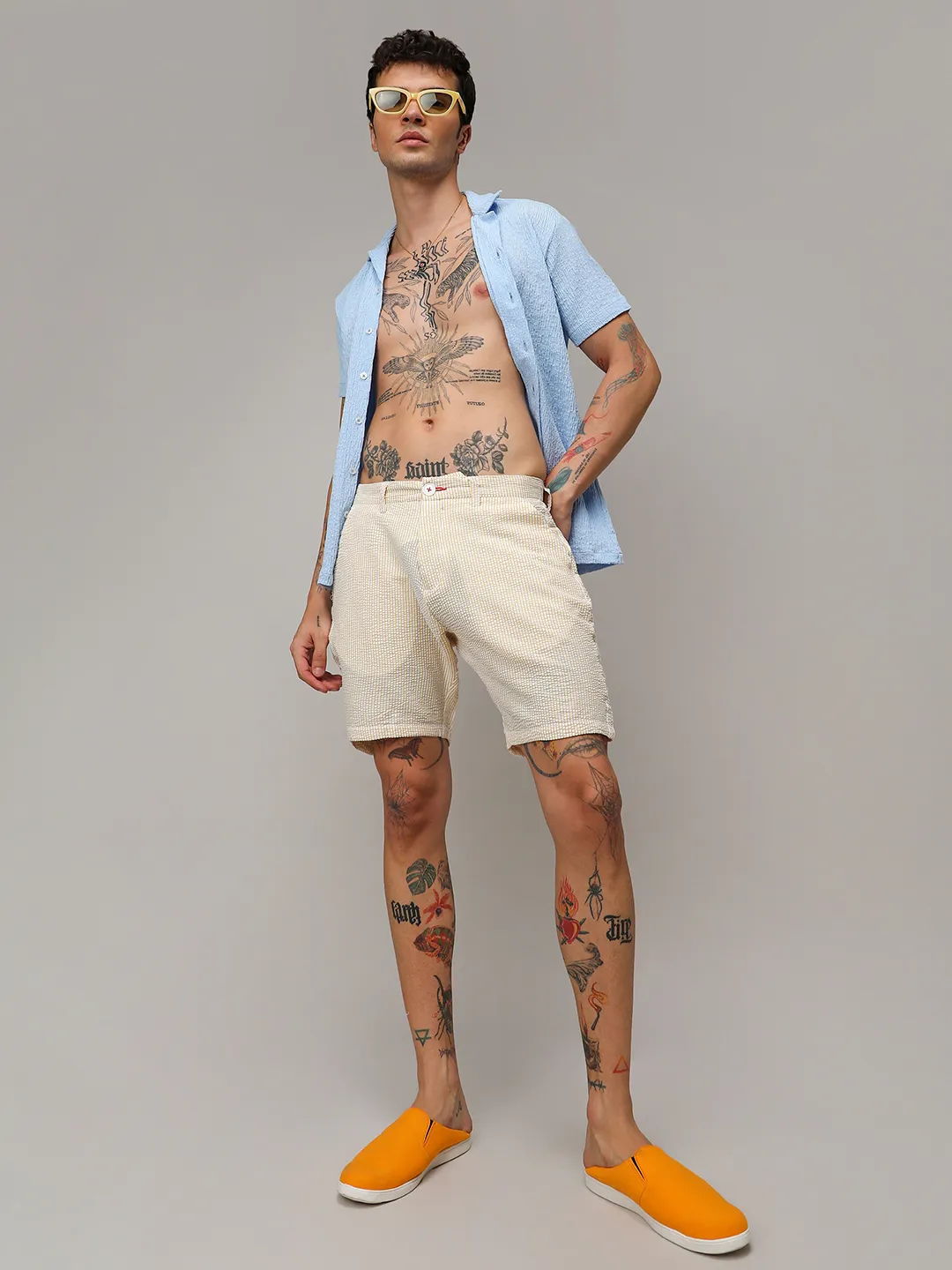 Seersucker Stripe Shorts - Image 6