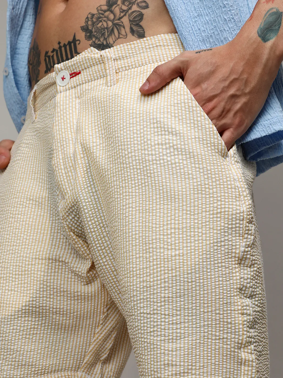 Seersucker Stripe Shorts - Image 7