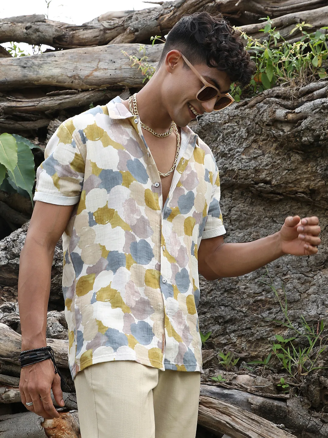 Abstract Print Shirt - Image 3