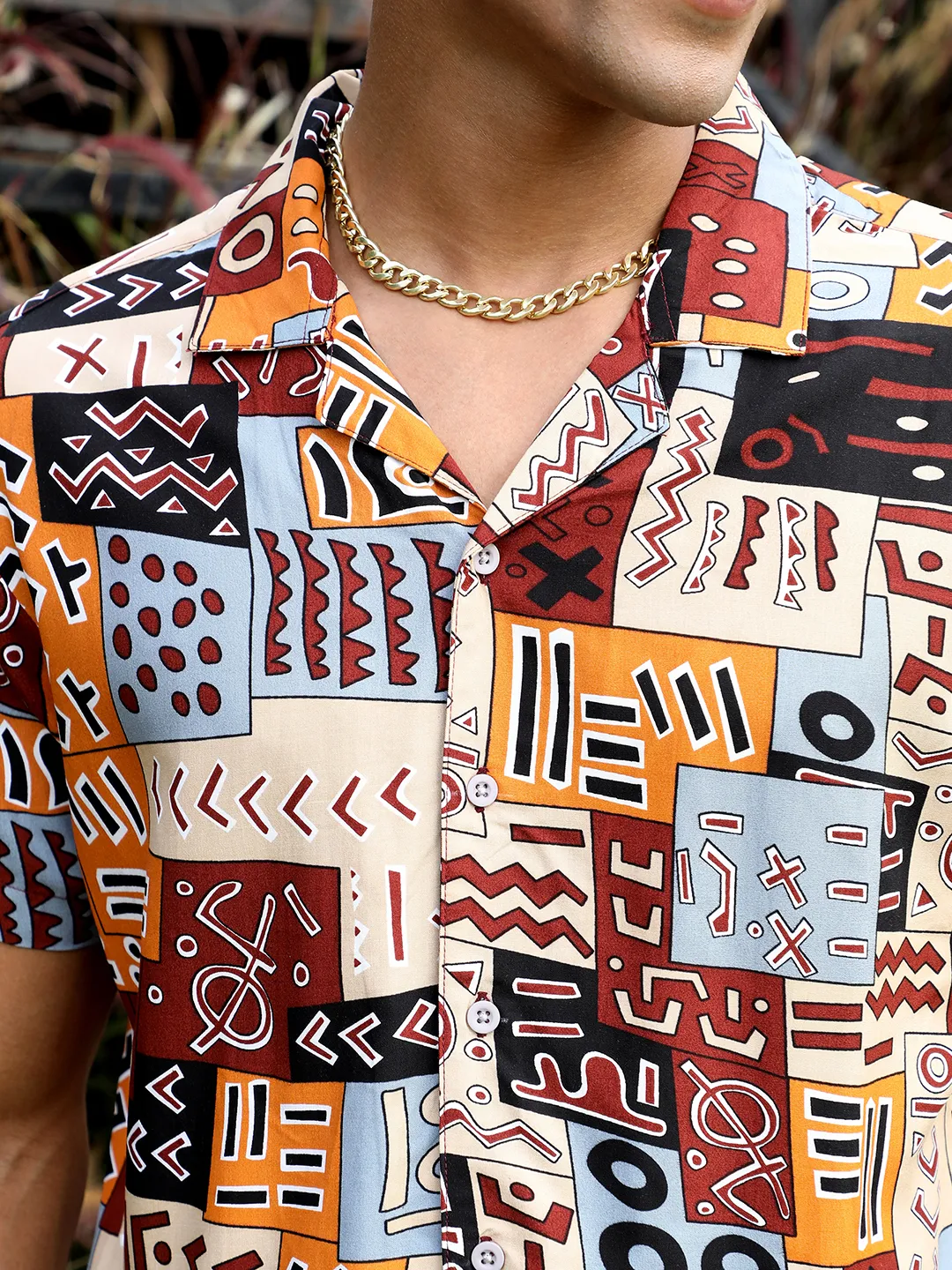 Aztec Print Shirt - Image 7