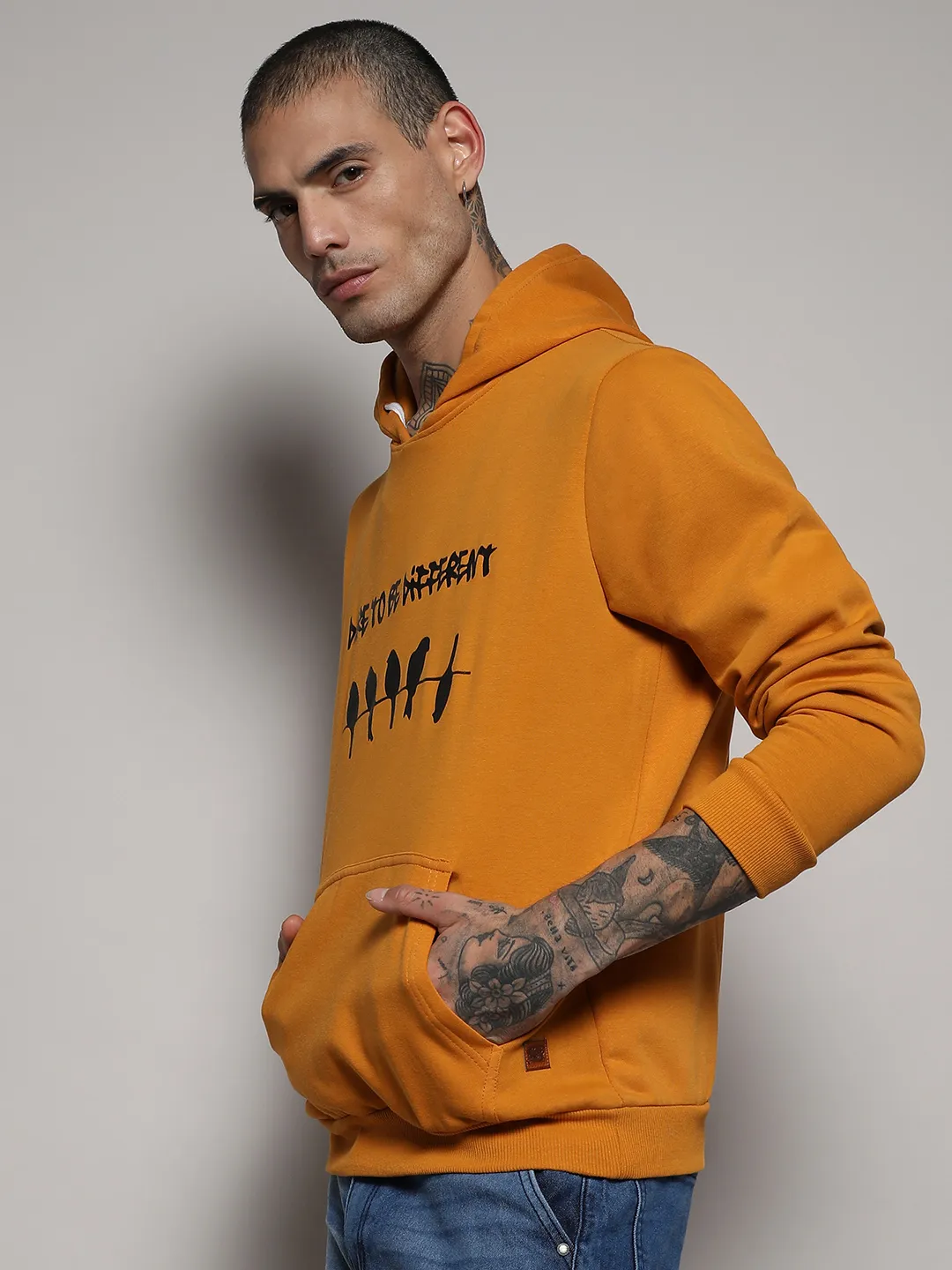 Dare To Be Different Hoodie With Kangaroo Pocket - Image 3