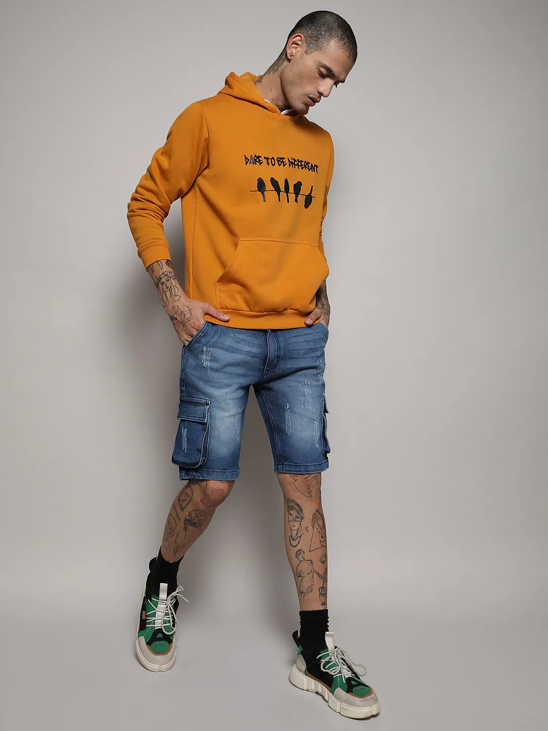Dare To Be Different Hoodie With Kangaroo Pocket - Image 5