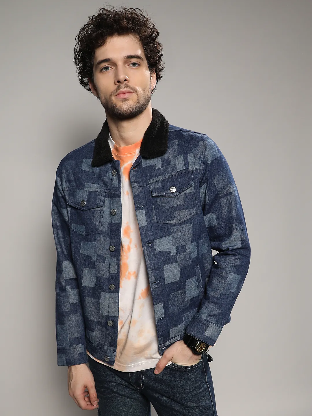 Bar Striped Quilted Jacket - Image 2