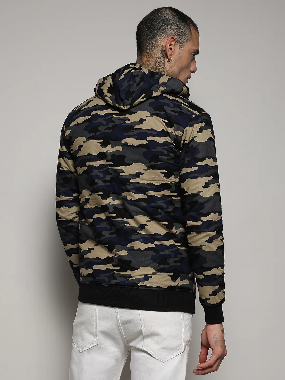 Camouflage Hoodie With Insert Pocket - Image 4