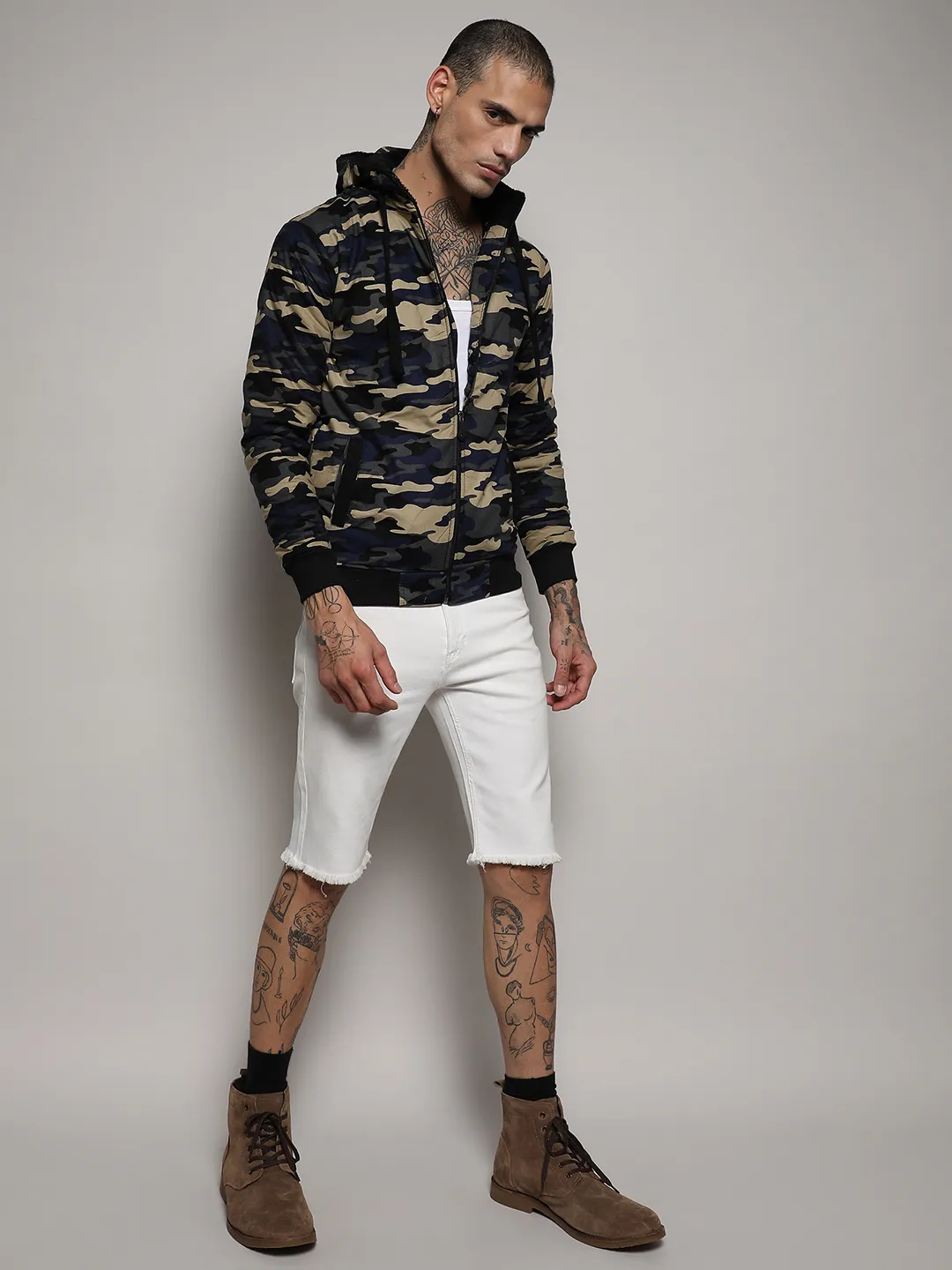 Camouflage Hoodie With Insert Pocket - Image 5