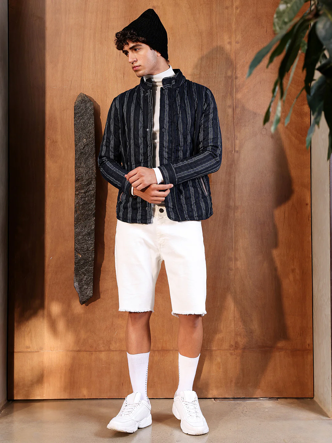 Fleece Block Denim Jacket - Image 3