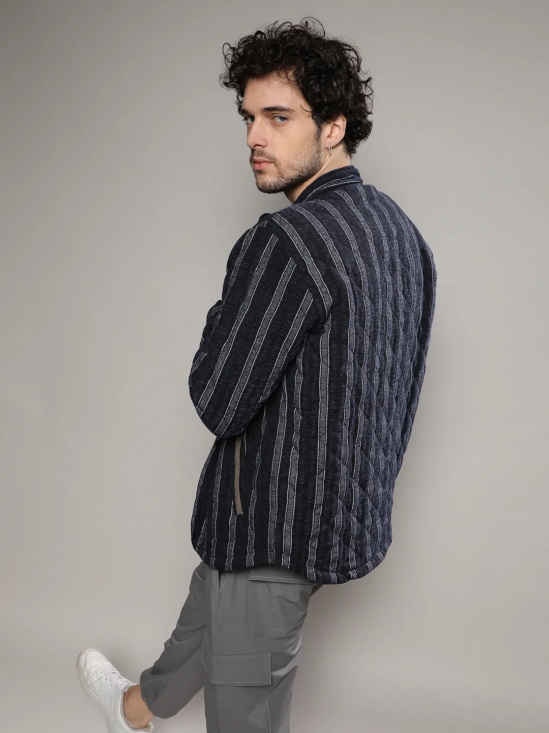 Fleece Block Denim Jacket - Image 7