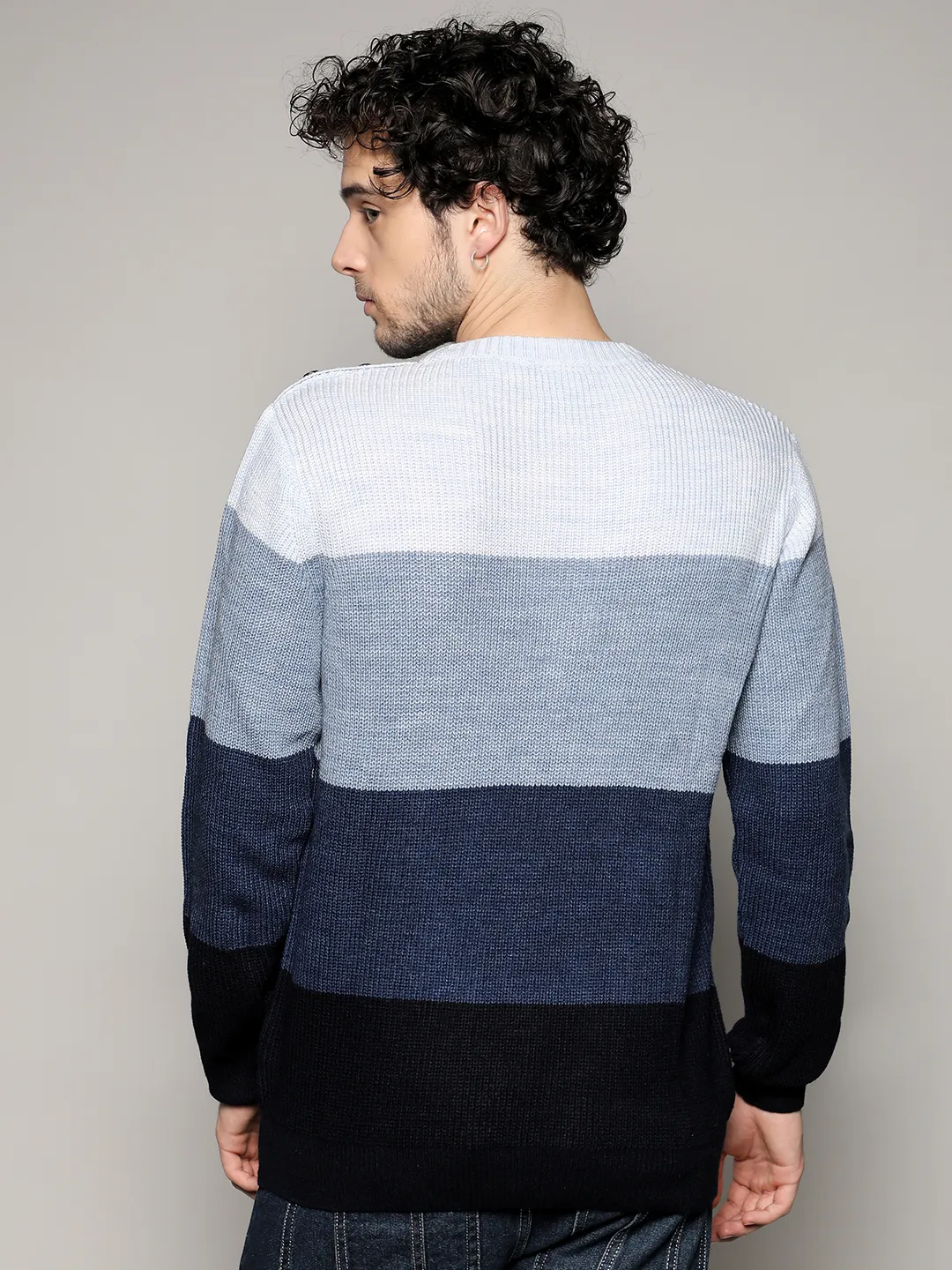 Contrast Panel Sweater - Image 4