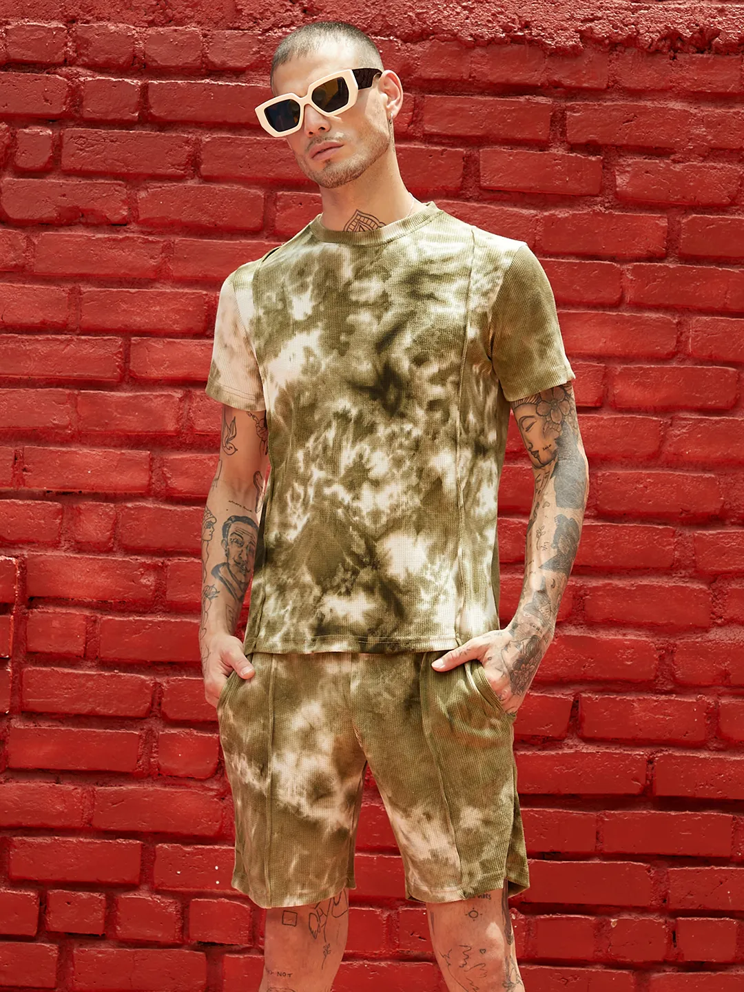 Tie-Dye Waffle Co-Ord Set - Image 2