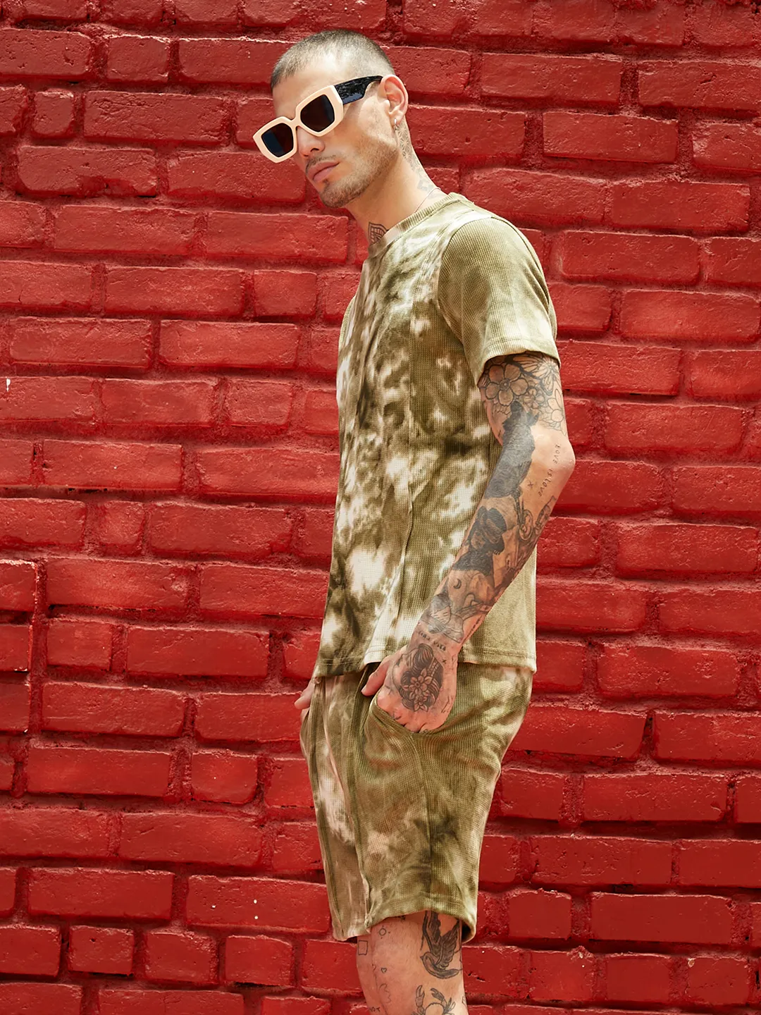 Tie-Dye Waffle Co-Ord Set - Image 3
