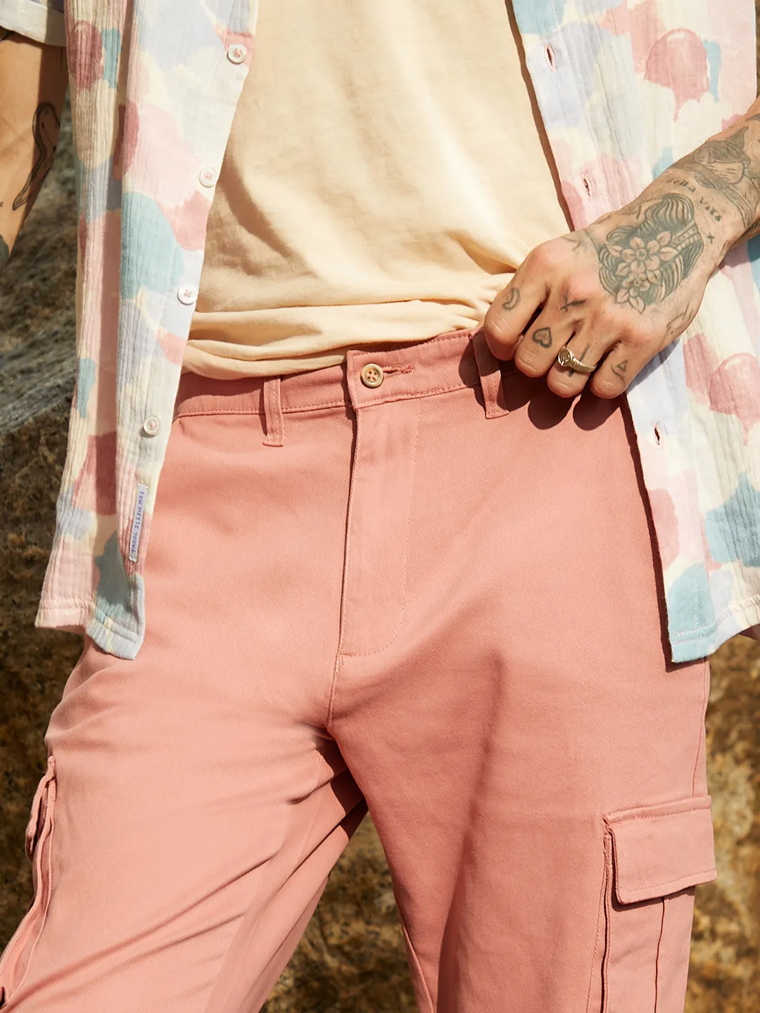 Cuffed Hem Cargo Trousers - Image 7