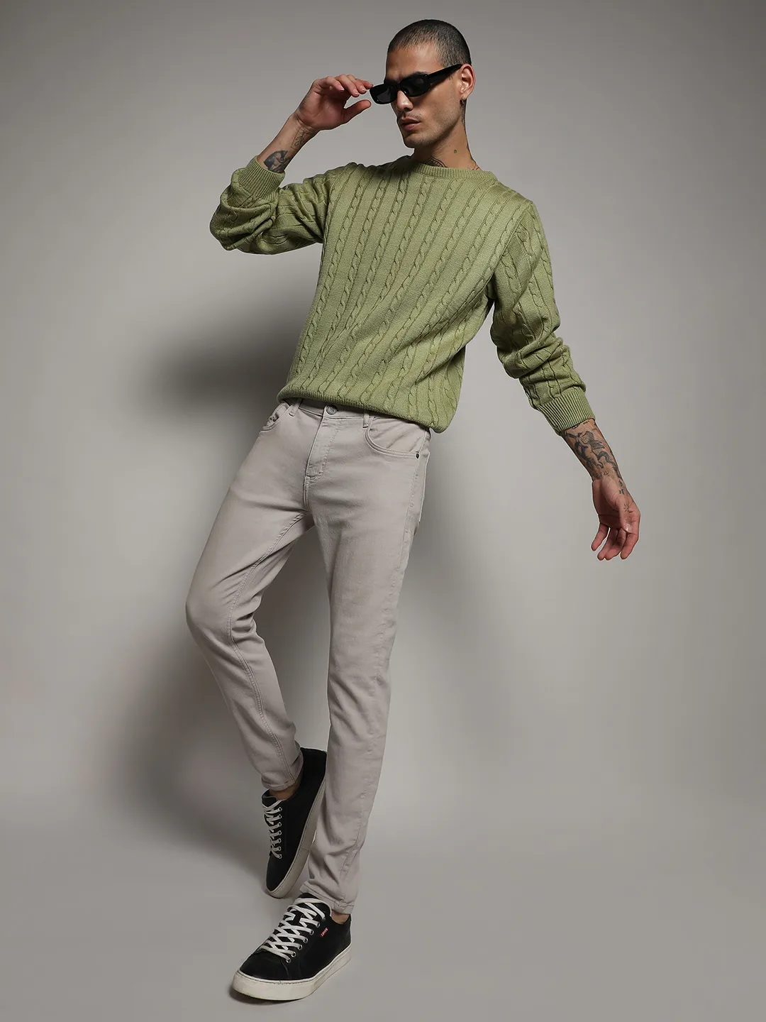Cable Knit Sweater - Image 6