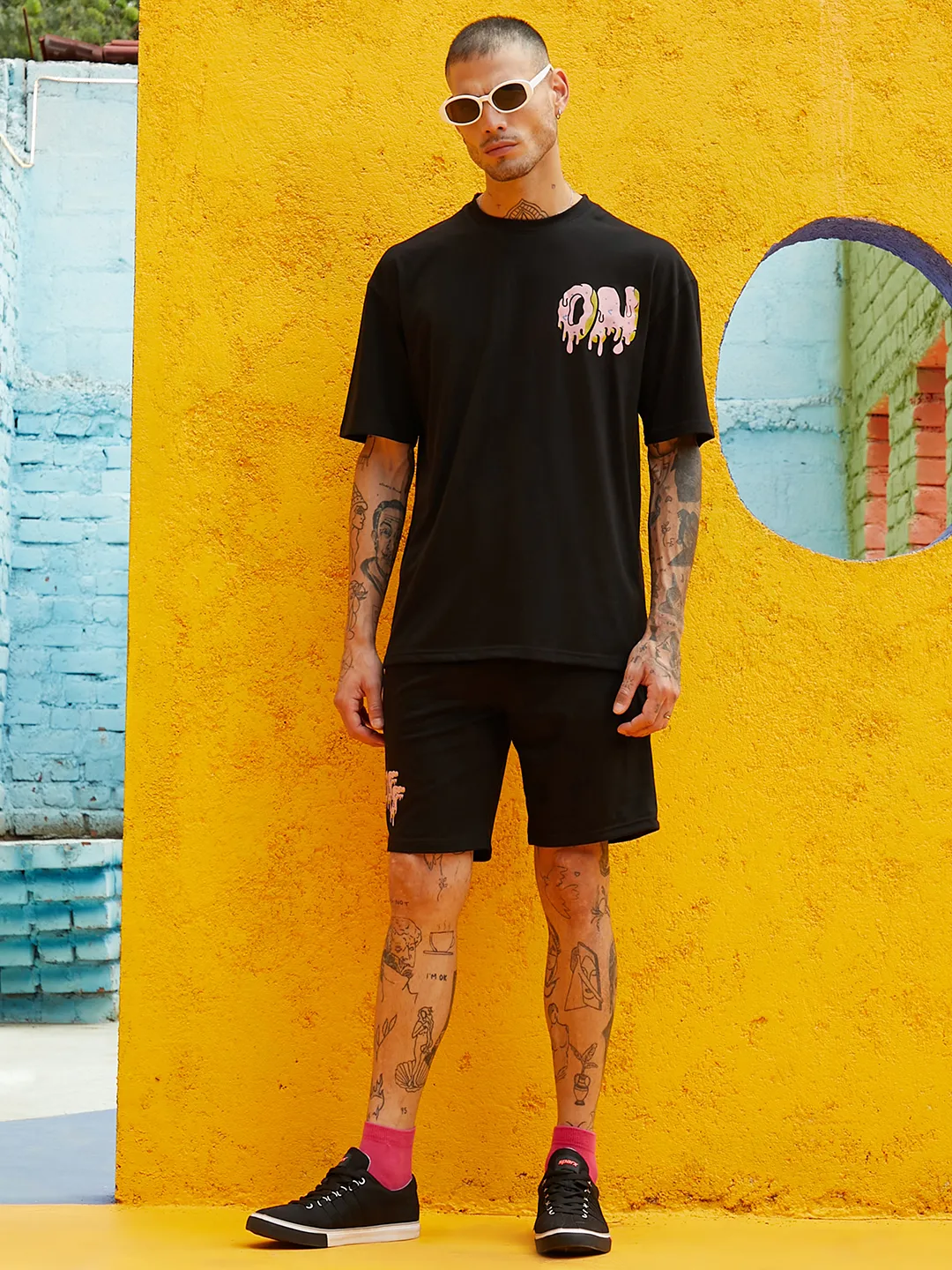 Oversized Black On-Off Co-Ord Set - Image 2