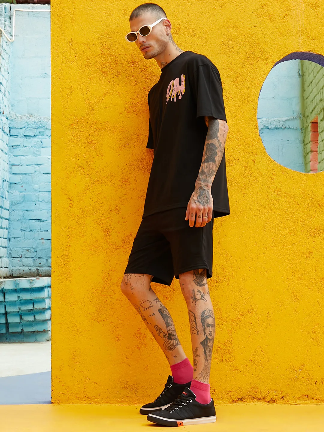 Oversized Black On-Off Co-Ord Set - Image 3