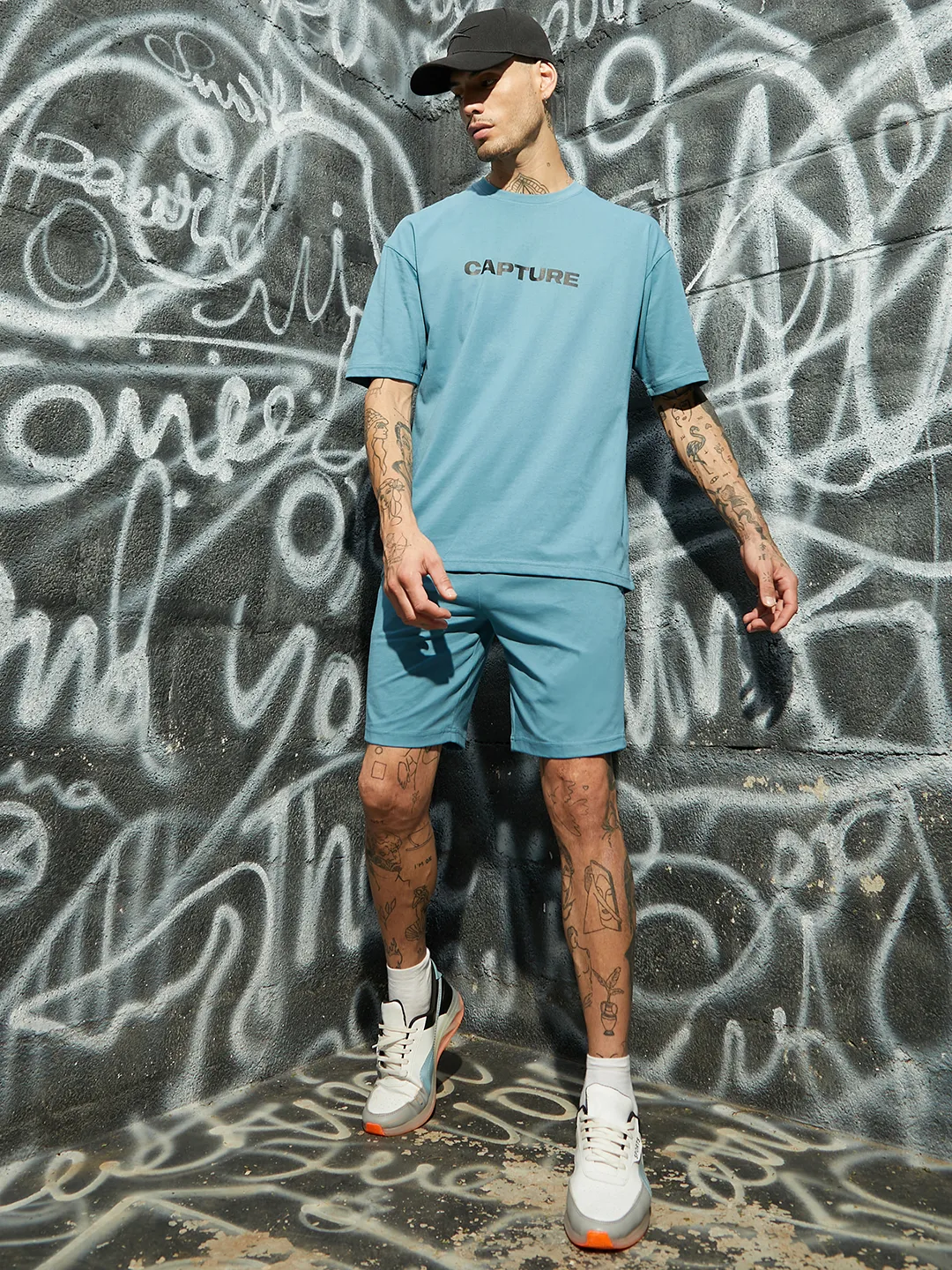 Oversized Blue Capture Co-Ord Set - Image 2
