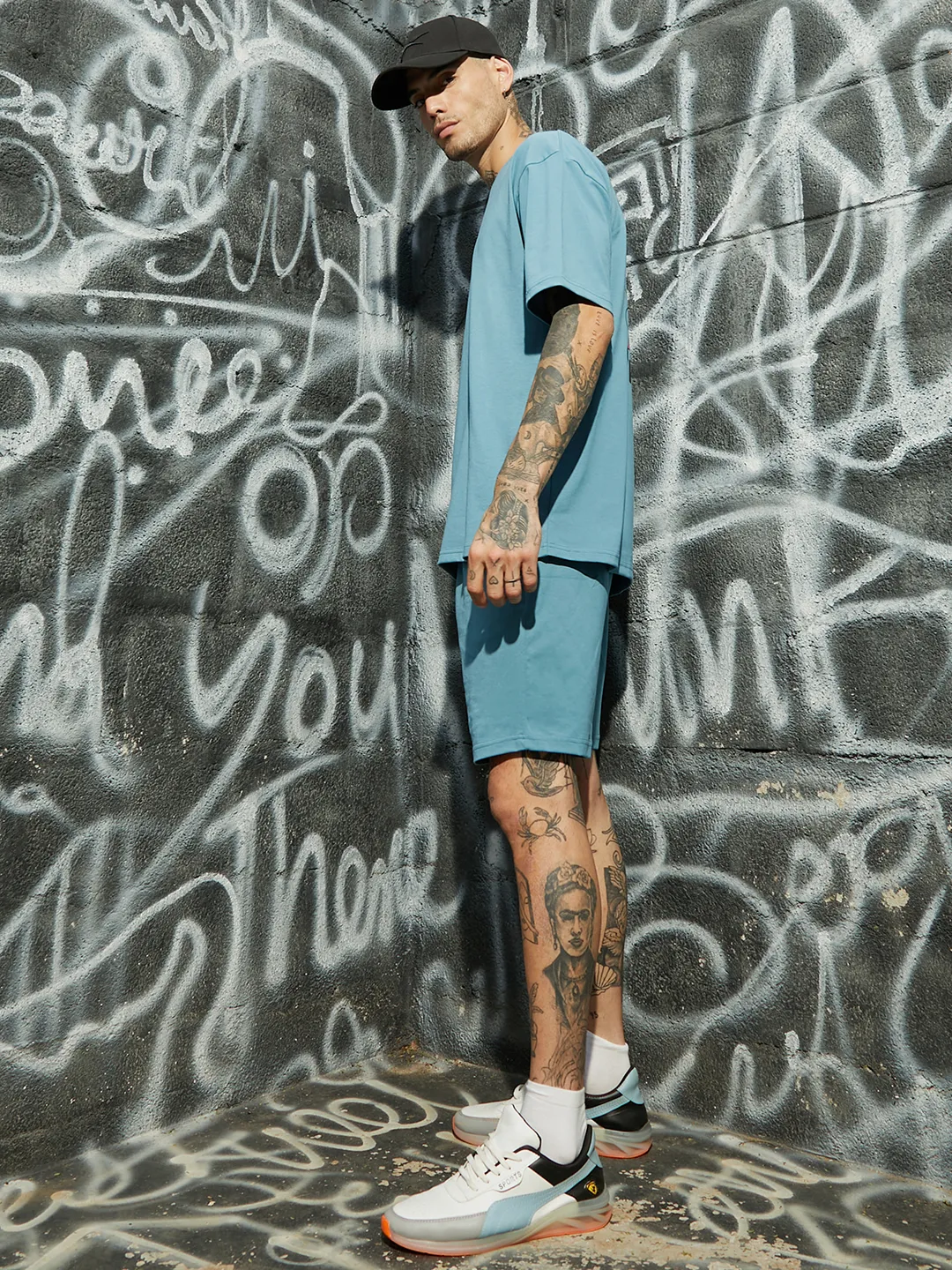 Oversized Blue Capture Co-Ord Set - Image 3