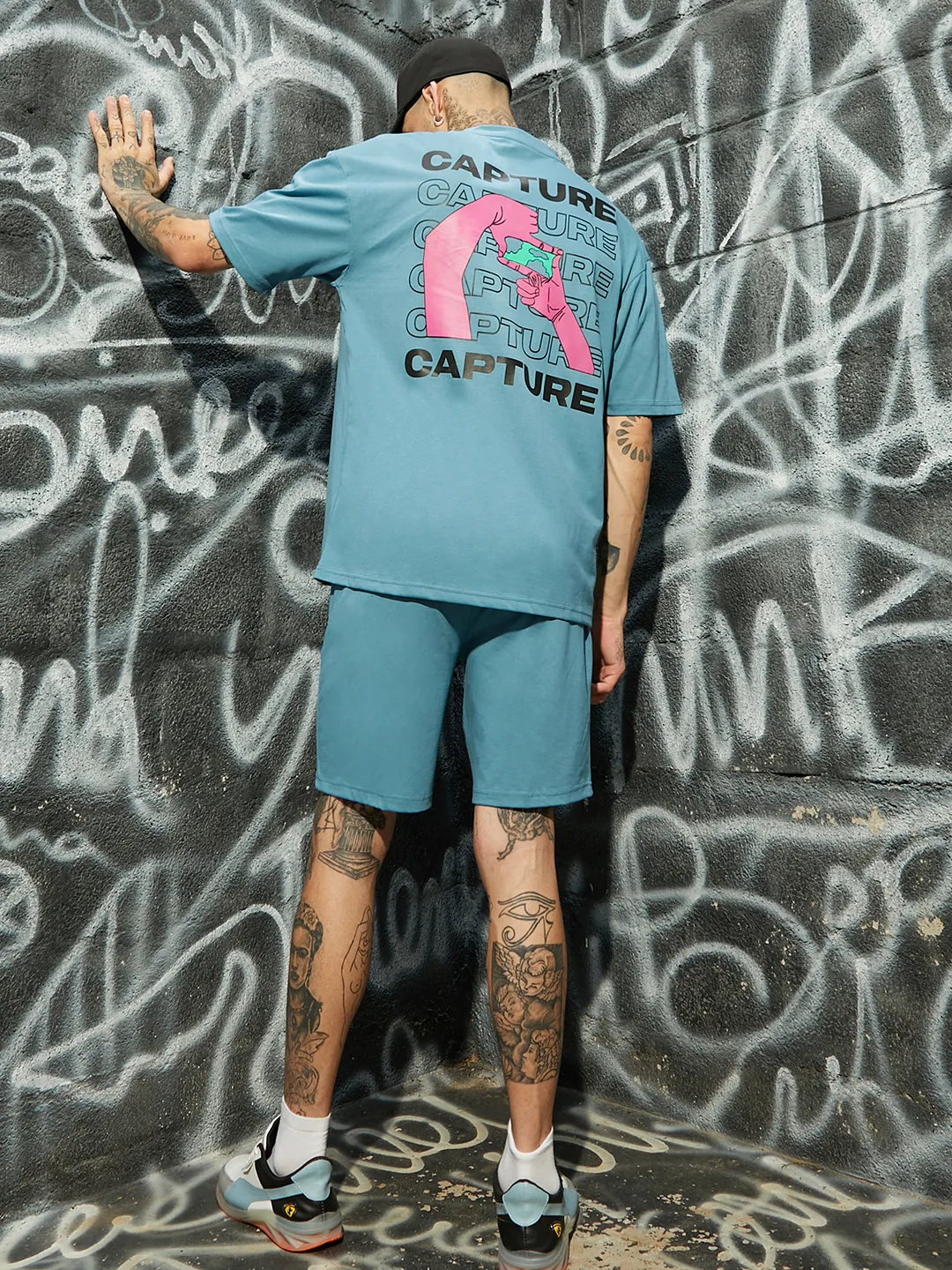 Oversized Blue Capture Co-Ord Set - Image 5