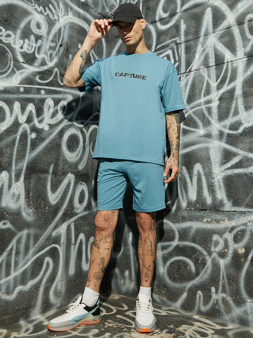 Oversized Blue Capture Co-Ord Set - Image 6