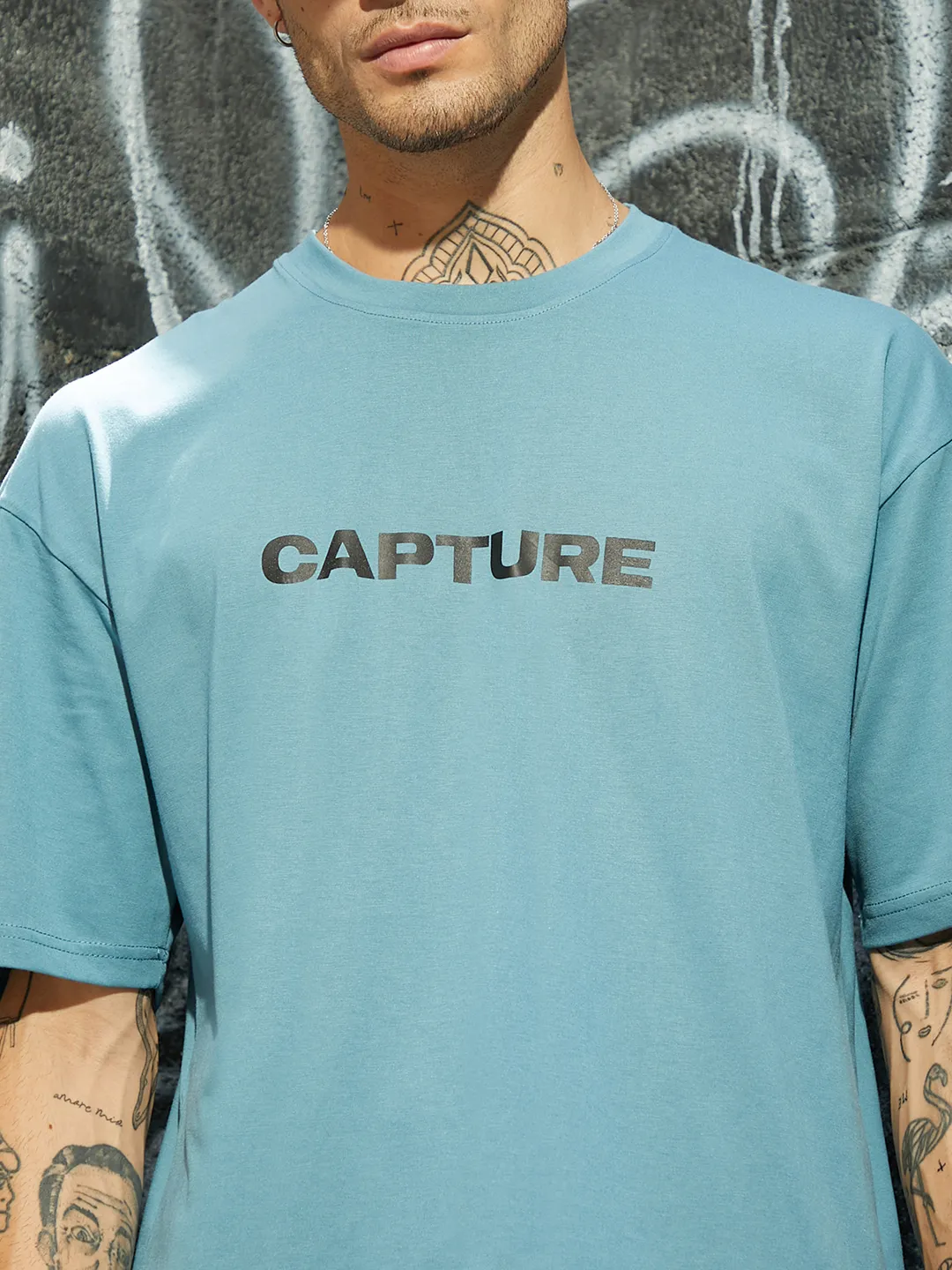 Oversized Blue Capture Co-Ord Set - Image 7