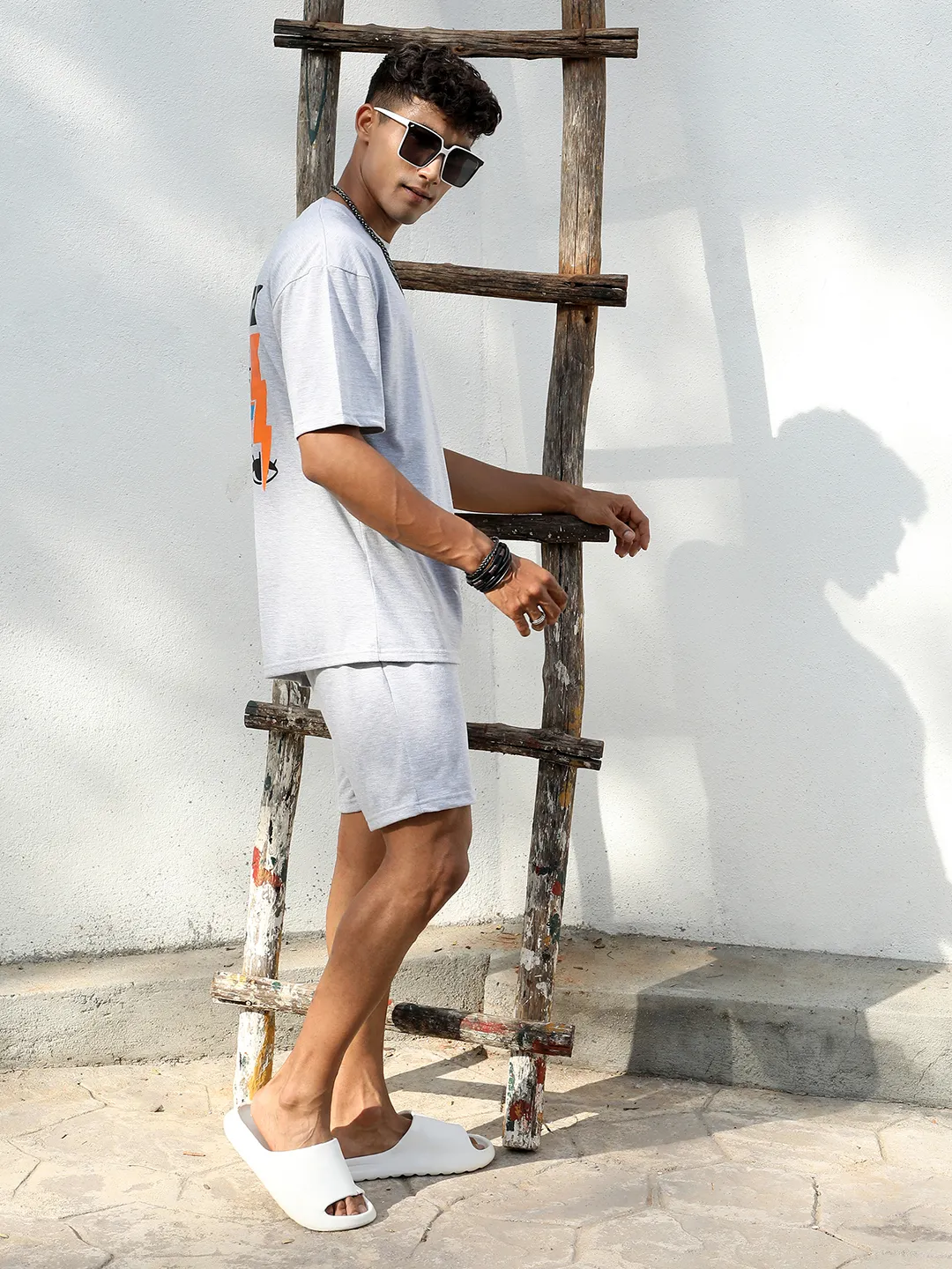 Oversized Grey Only Human Co-Ord Set - Image 4
