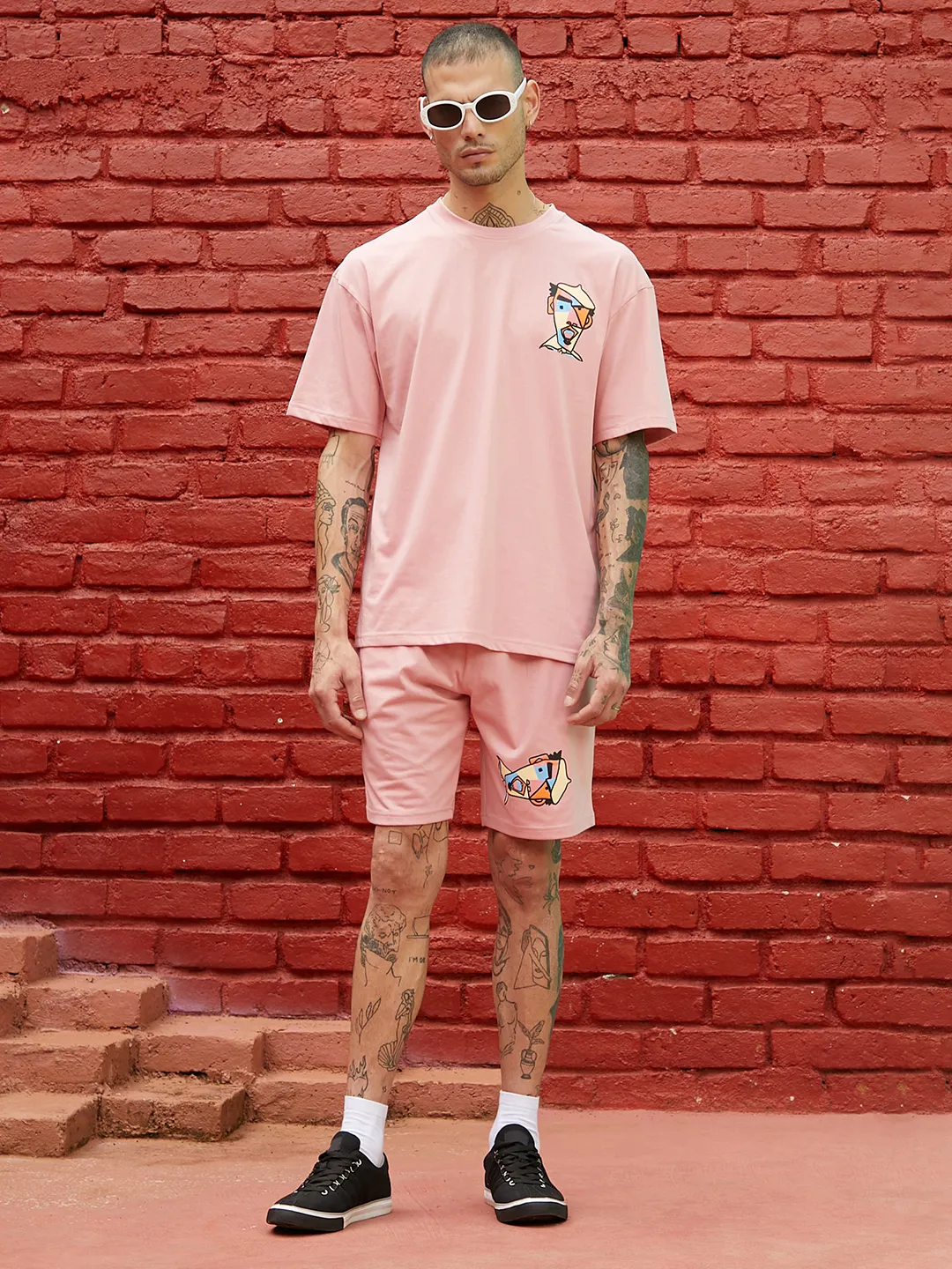Oversized Pink Beret Man Co-Ord Set - Image 2