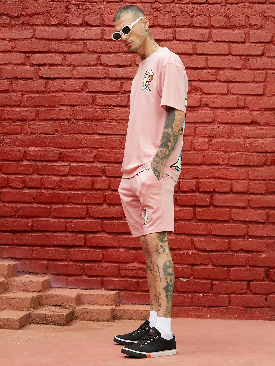 Oversized Pink Beret Man Co-Ord Set - Image 3