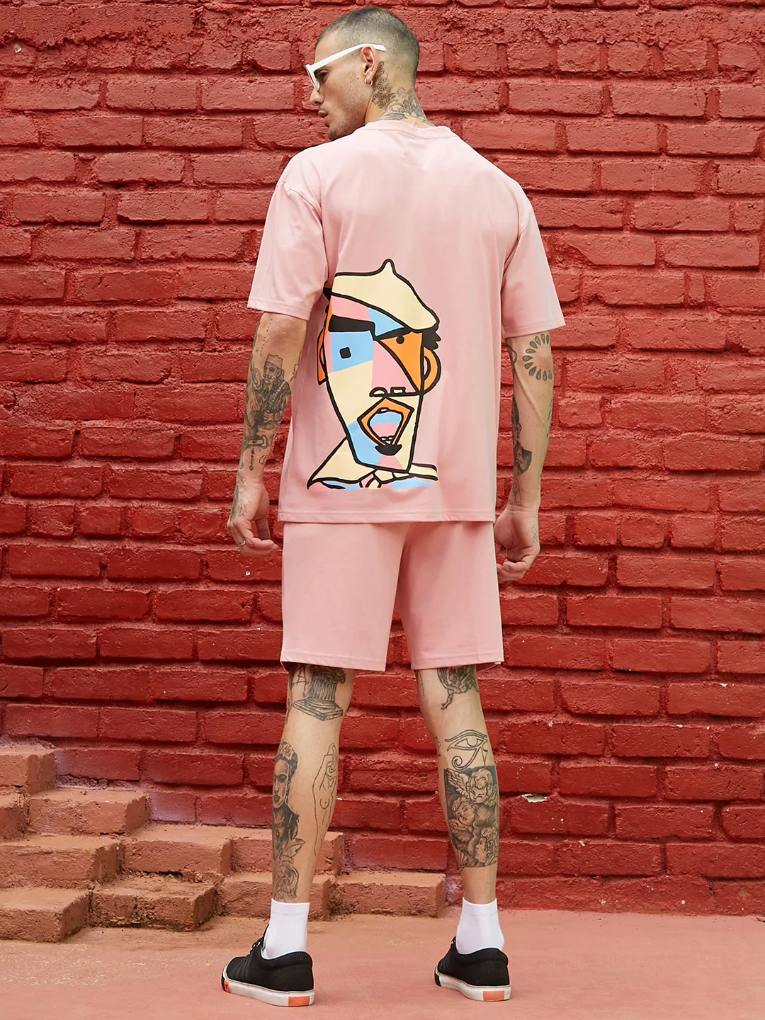Oversized Pink Beret Man Co-Ord Set - Image 4