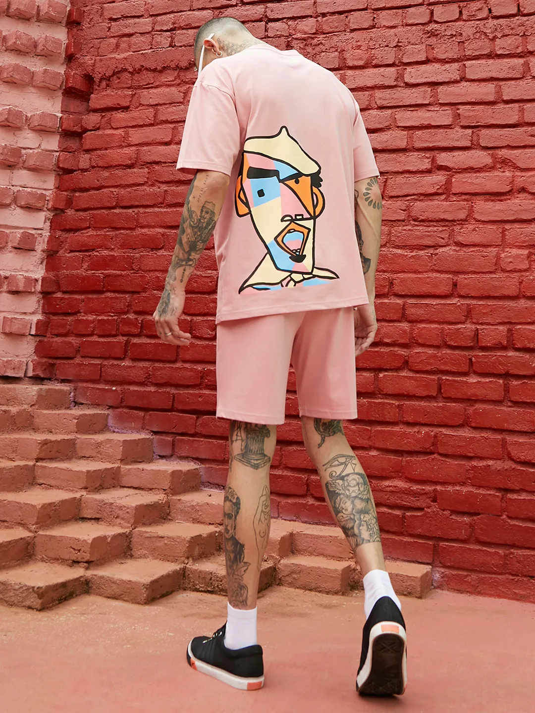 Oversized Pink Beret Man Co-Ord Set - Image 5