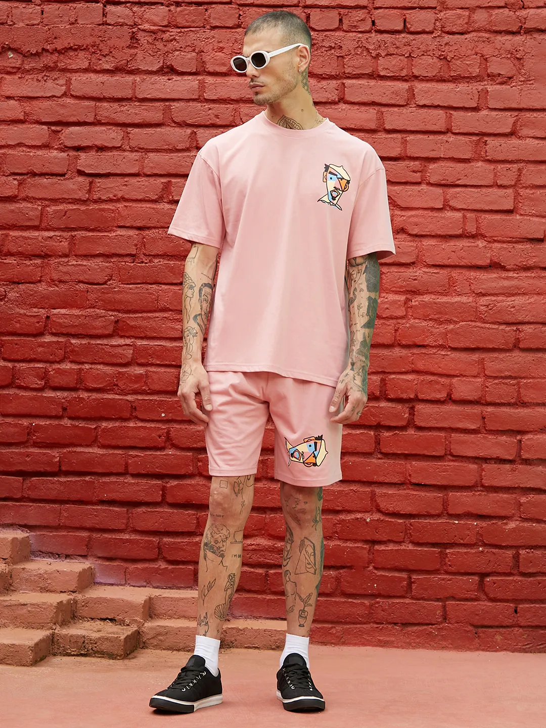 Oversized Pink Beret Man Co-Ord Set - Image 6
