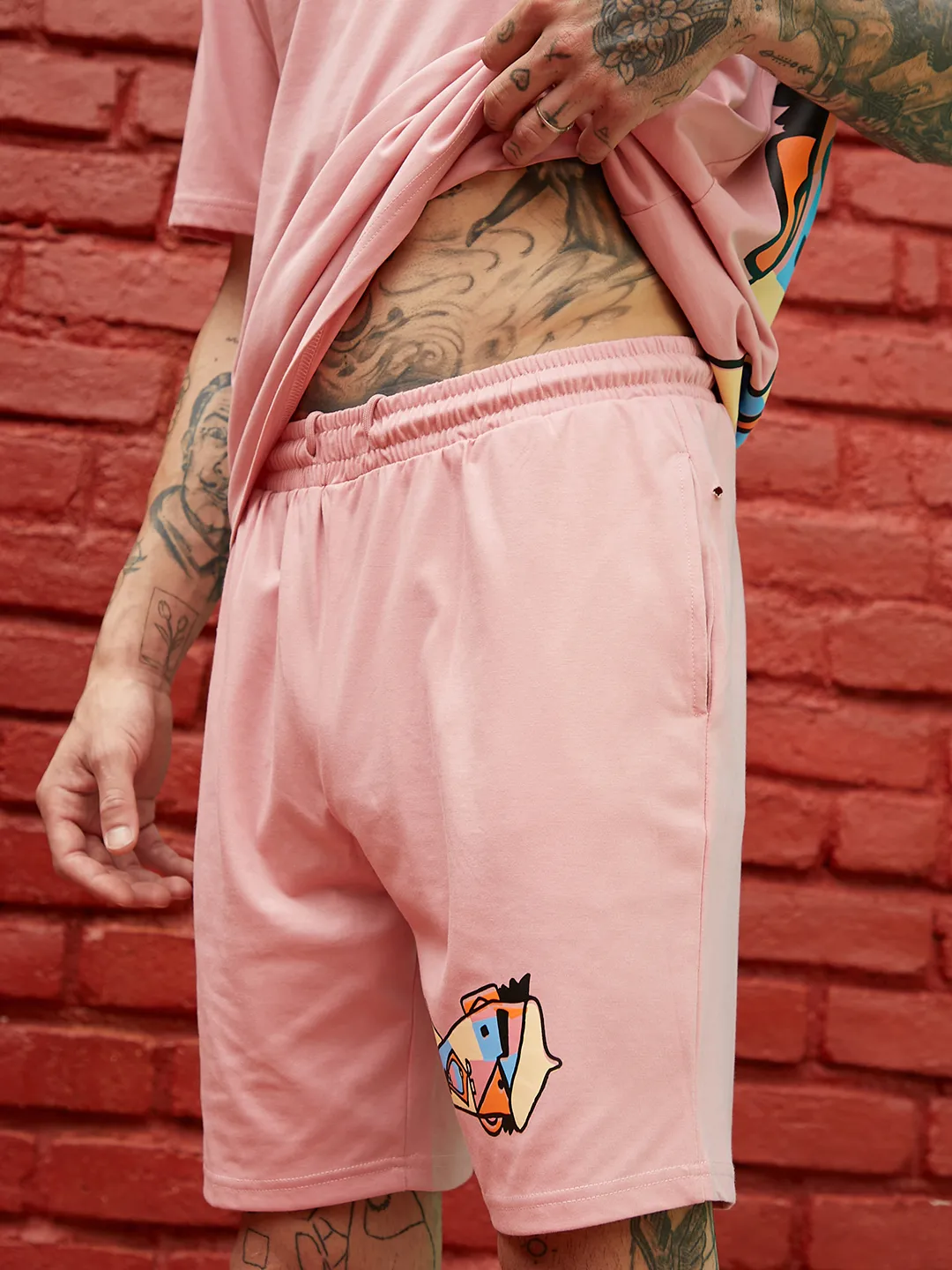 Oversized Pink Beret Man Co-Ord Set - Image 8