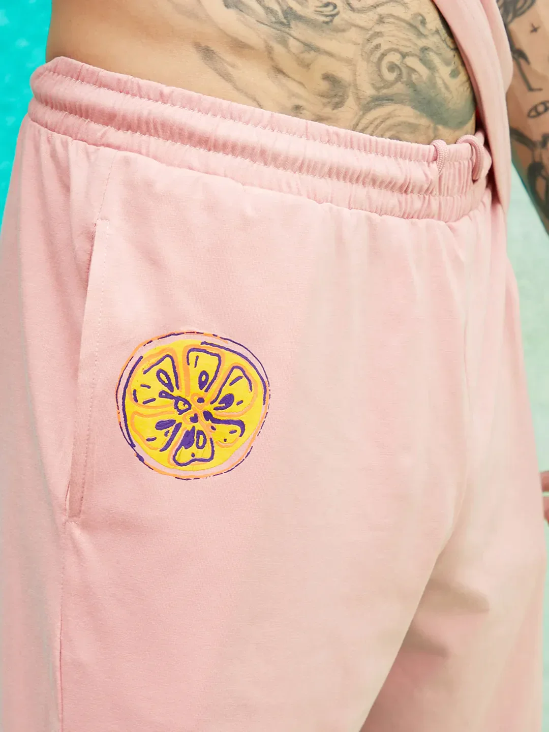 Oversized Pink Orange Mouth Co-Ord Set - Image 7
