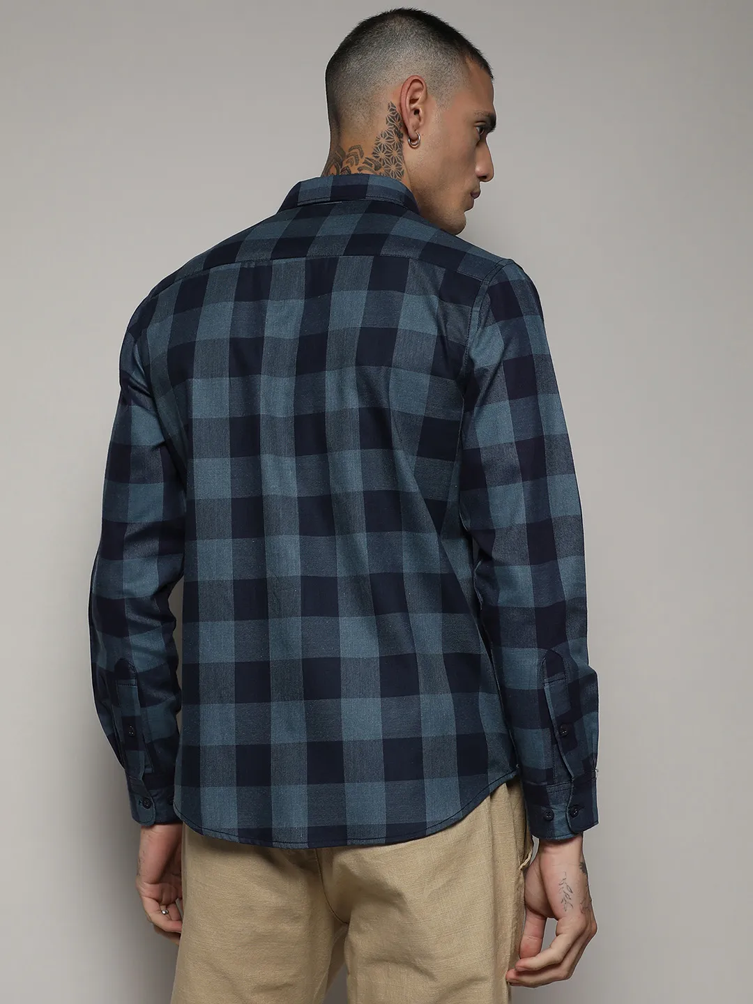 Cotton Check Shirt - Image 4