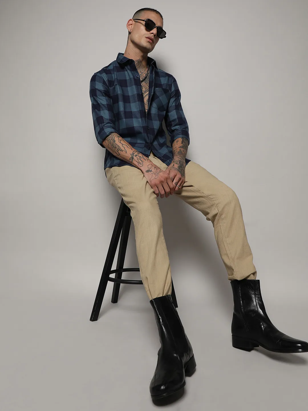 Cotton Check Shirt - Image 6