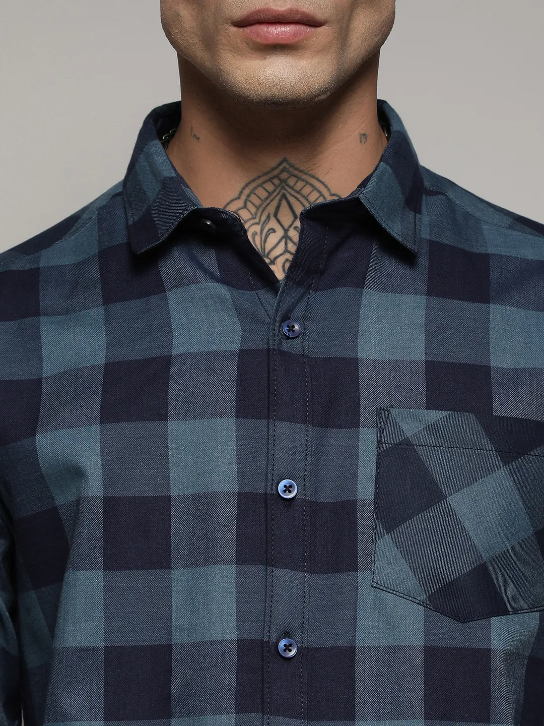 Cotton Check Shirt - Image 7