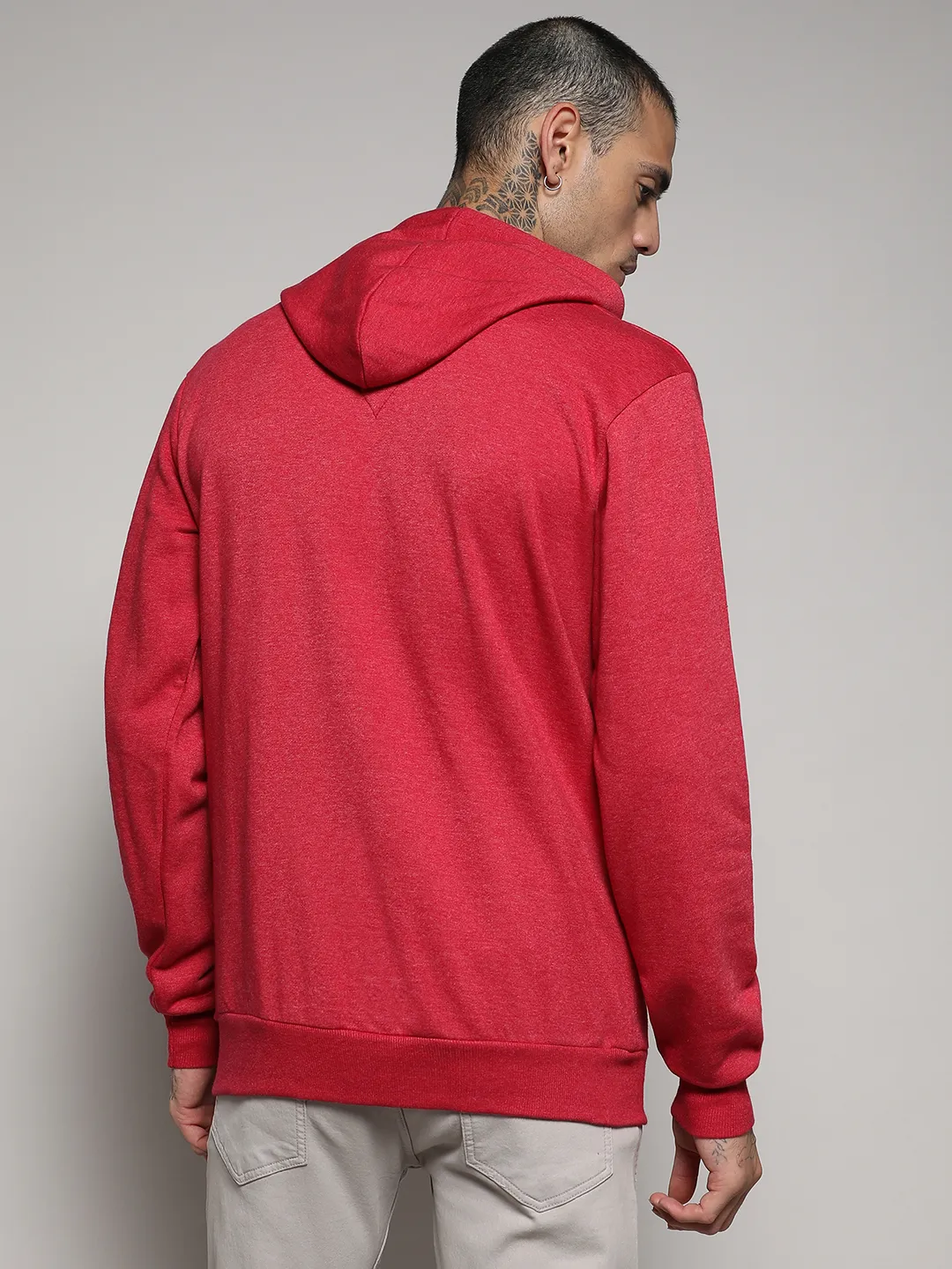 Pullover Hoodie With Contrast Drawstring - Image 4