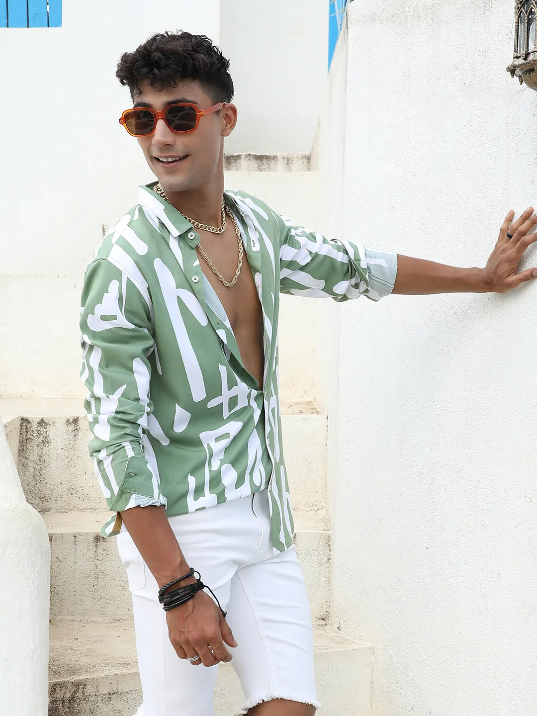 Abstract Print Shirt - Image 3