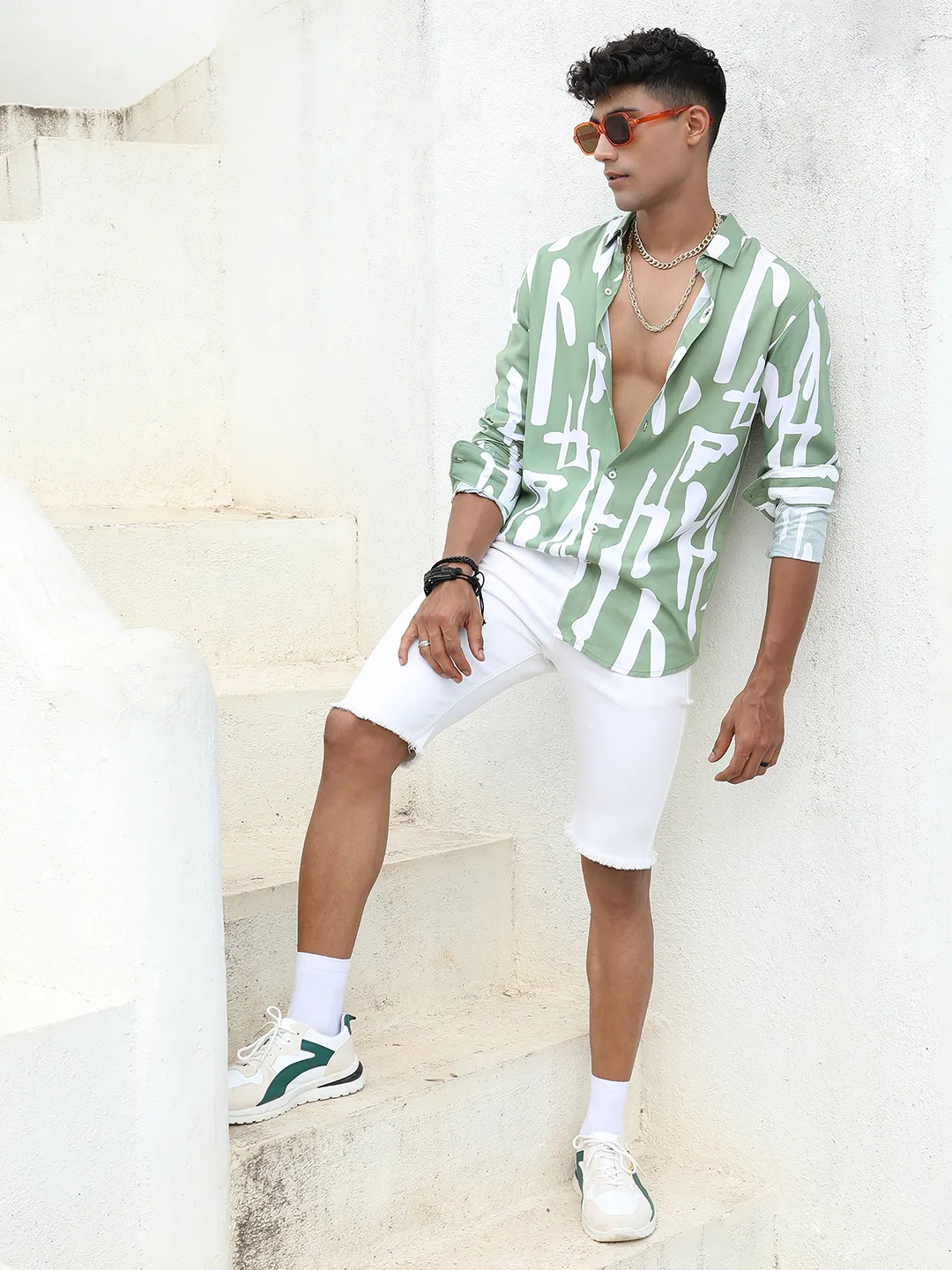 Abstract Print Shirt - Image 5