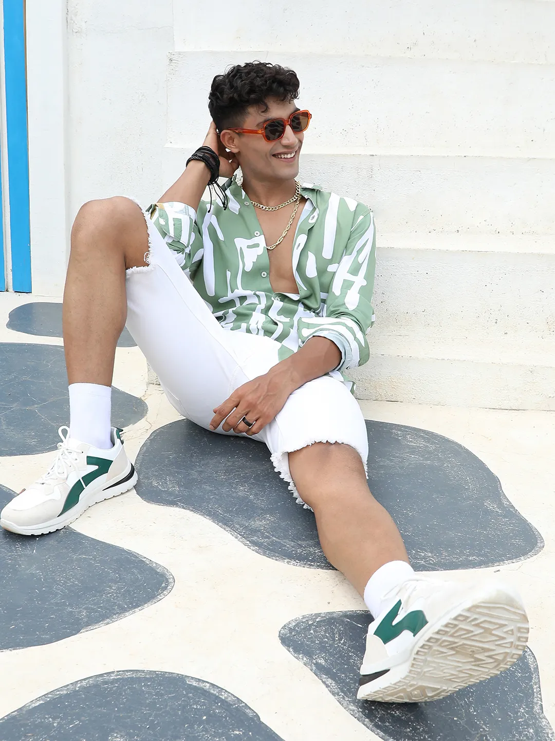 Abstract Print Shirt - Image 6