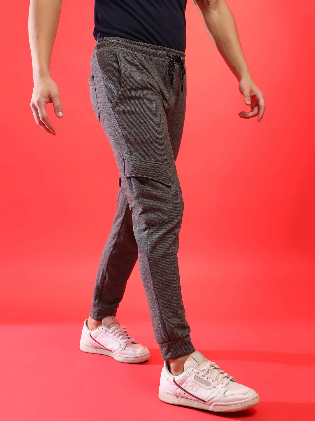 Elastic Waist Jogging Pants - Image 3
