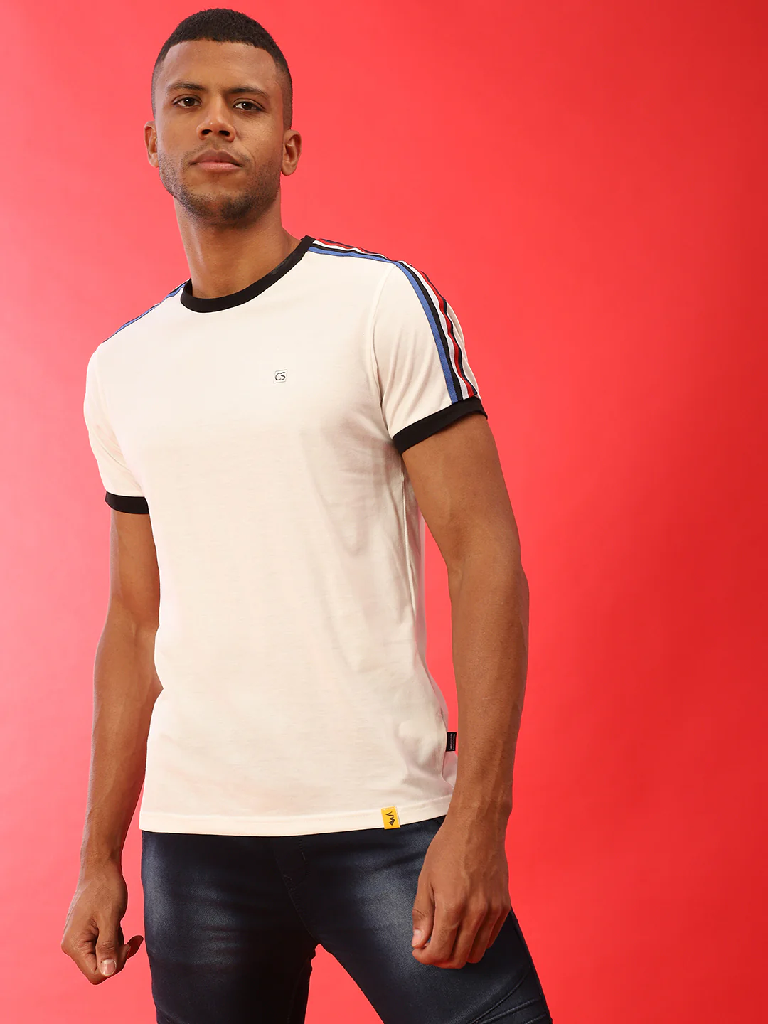Short Sleeve Striped T-Shirt - Image 2