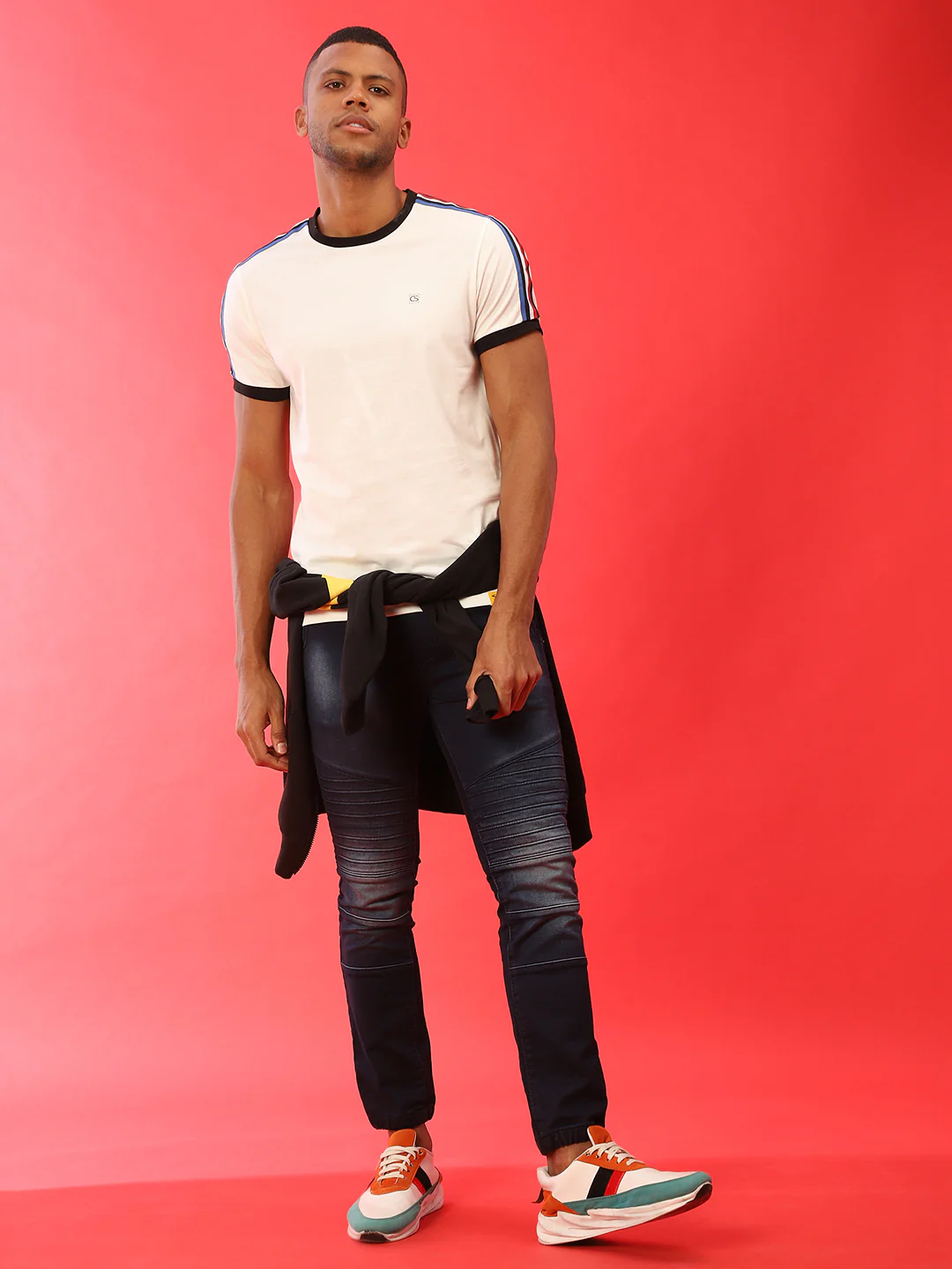 Short Sleeve Striped T-Shirt - Image 5