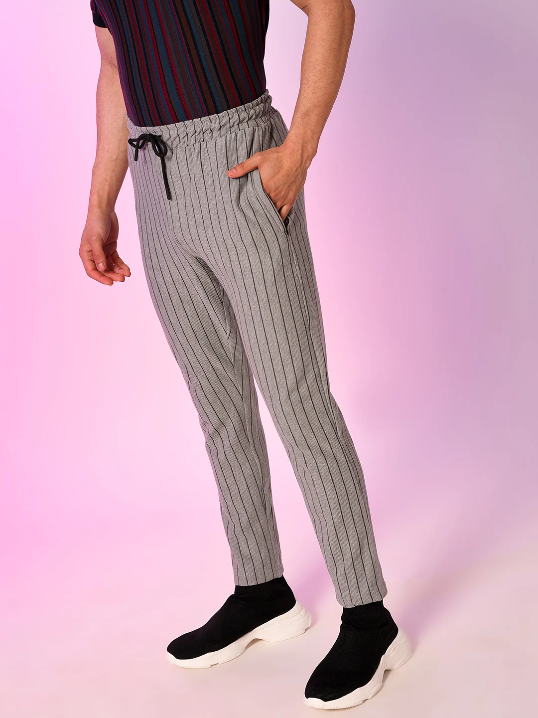 Pinstriped Trackpants - Image 3