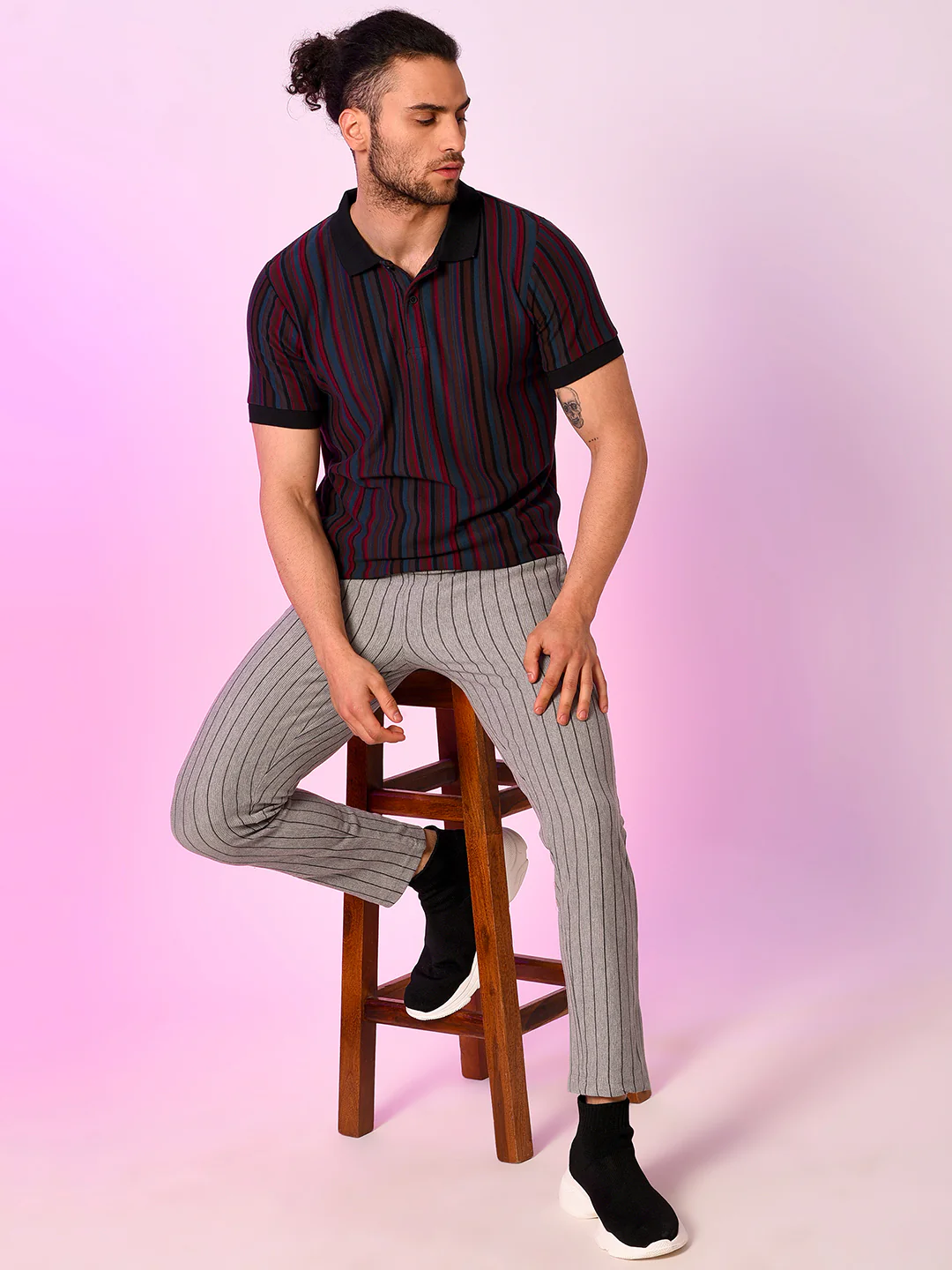 Pinstriped Trackpants - Image 5