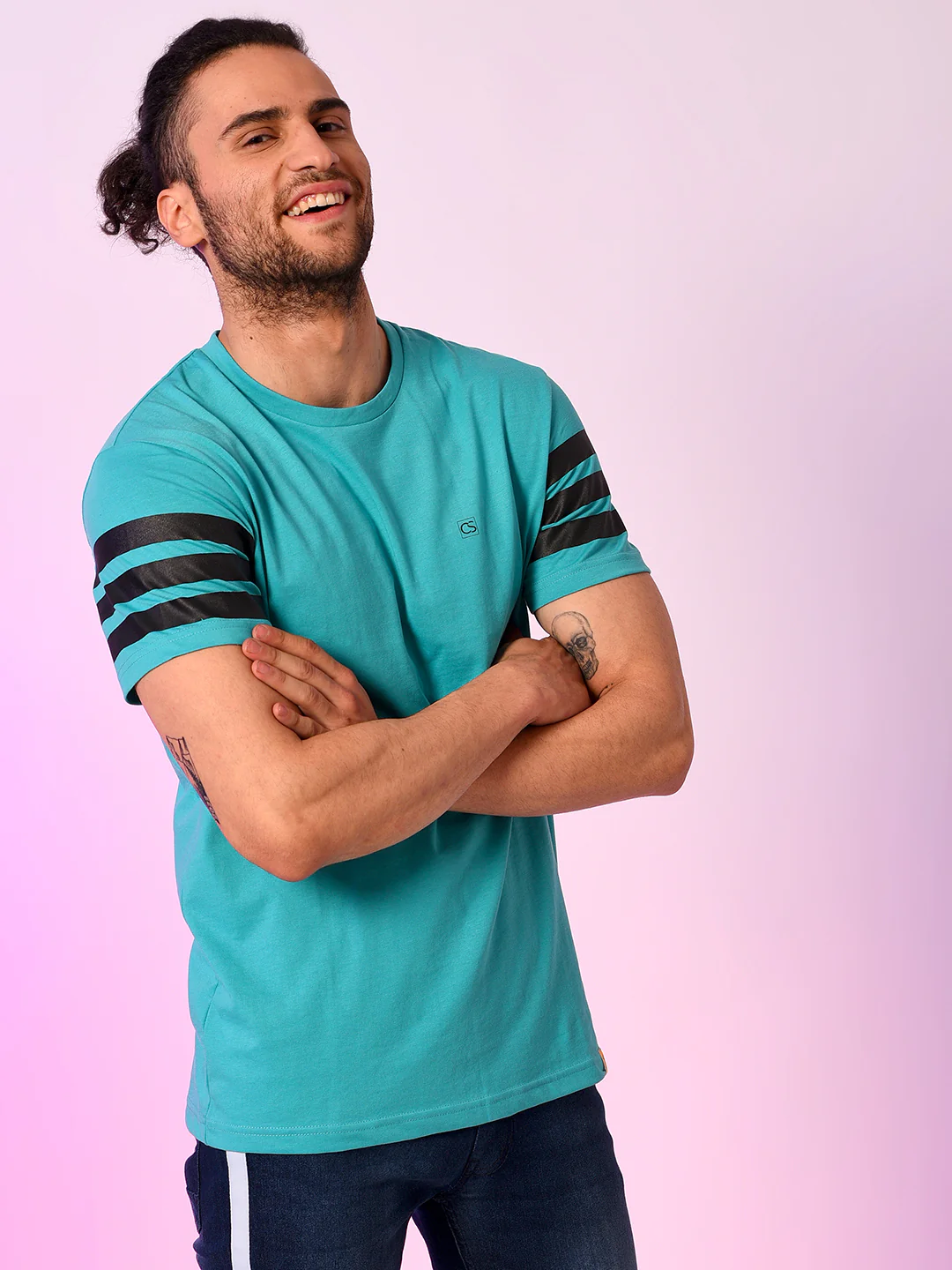 Sleeve Striped Tshirt - Image 3
