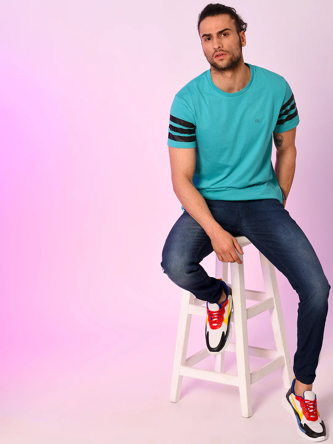 Sleeve Striped Tshirt - Image 5