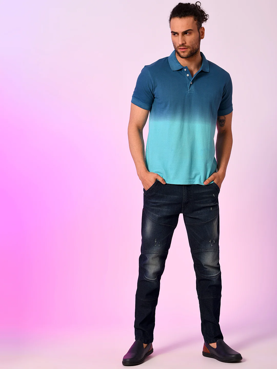 Solid Denim Jeans - Image 6